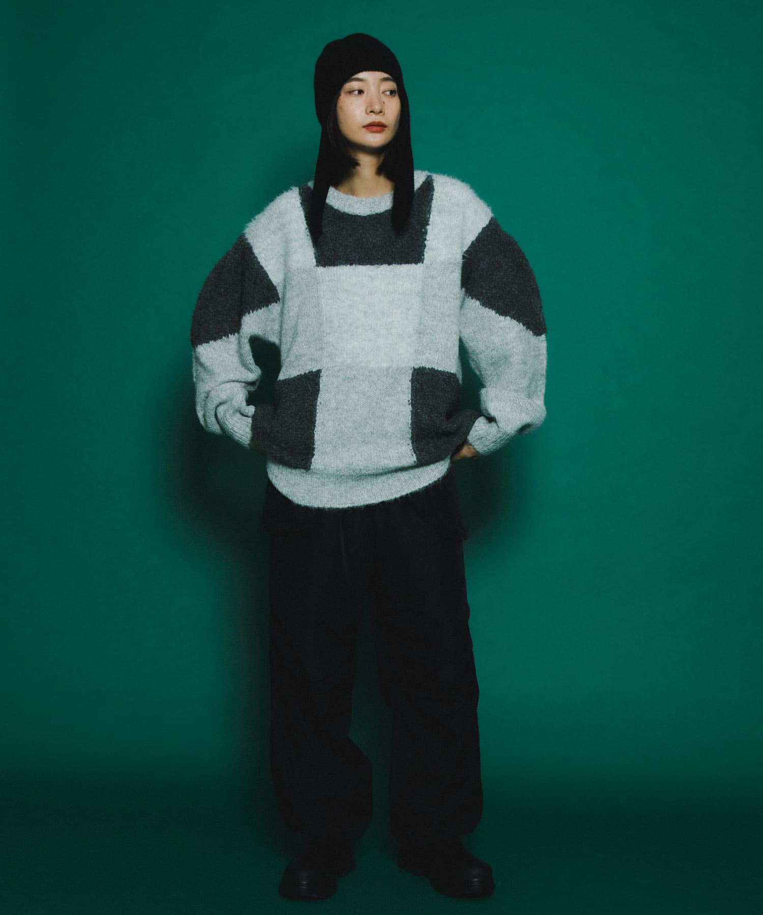 身長：159cm サイズ：one