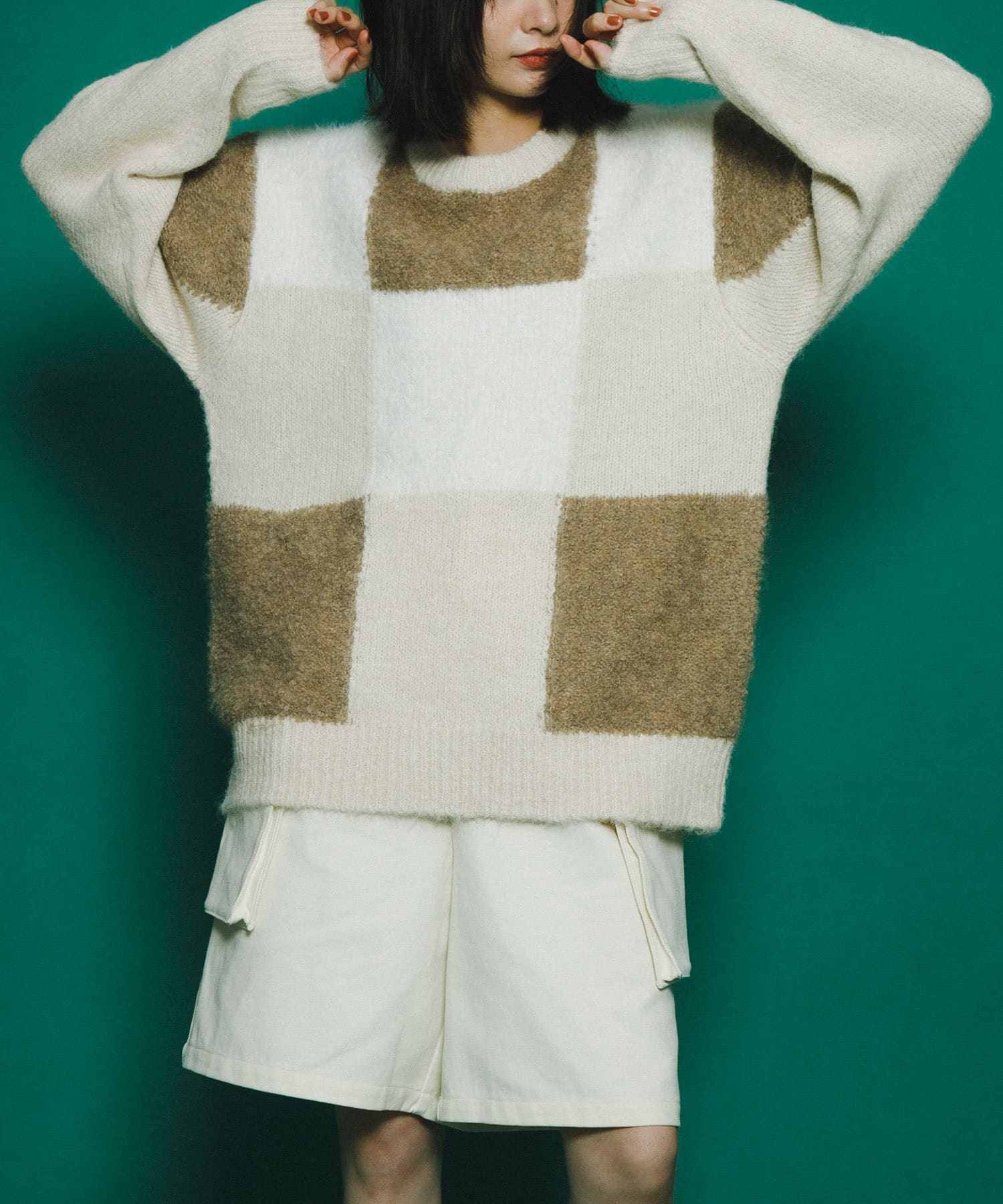 身長：159cm サイズ：one