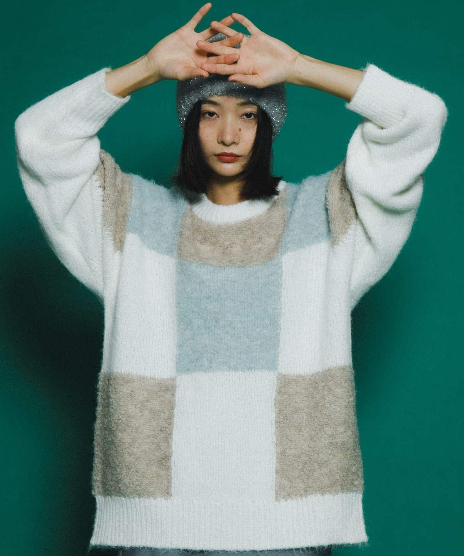 身長：159cm サイズ：one