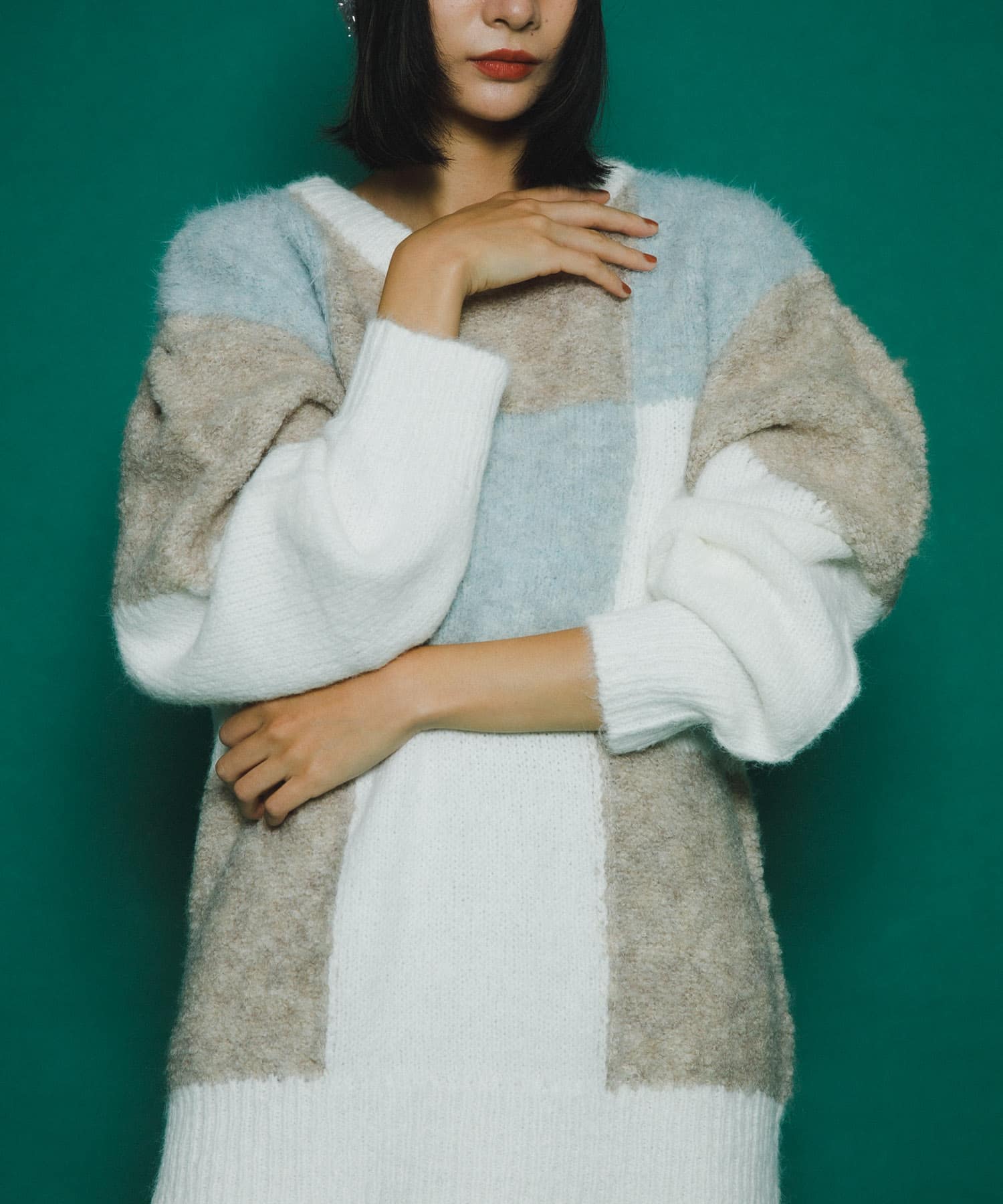 身長：159cm サイズ：one