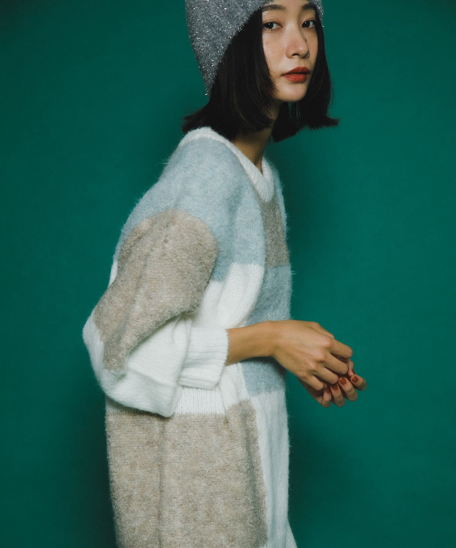 身長：159cm サイズ：one