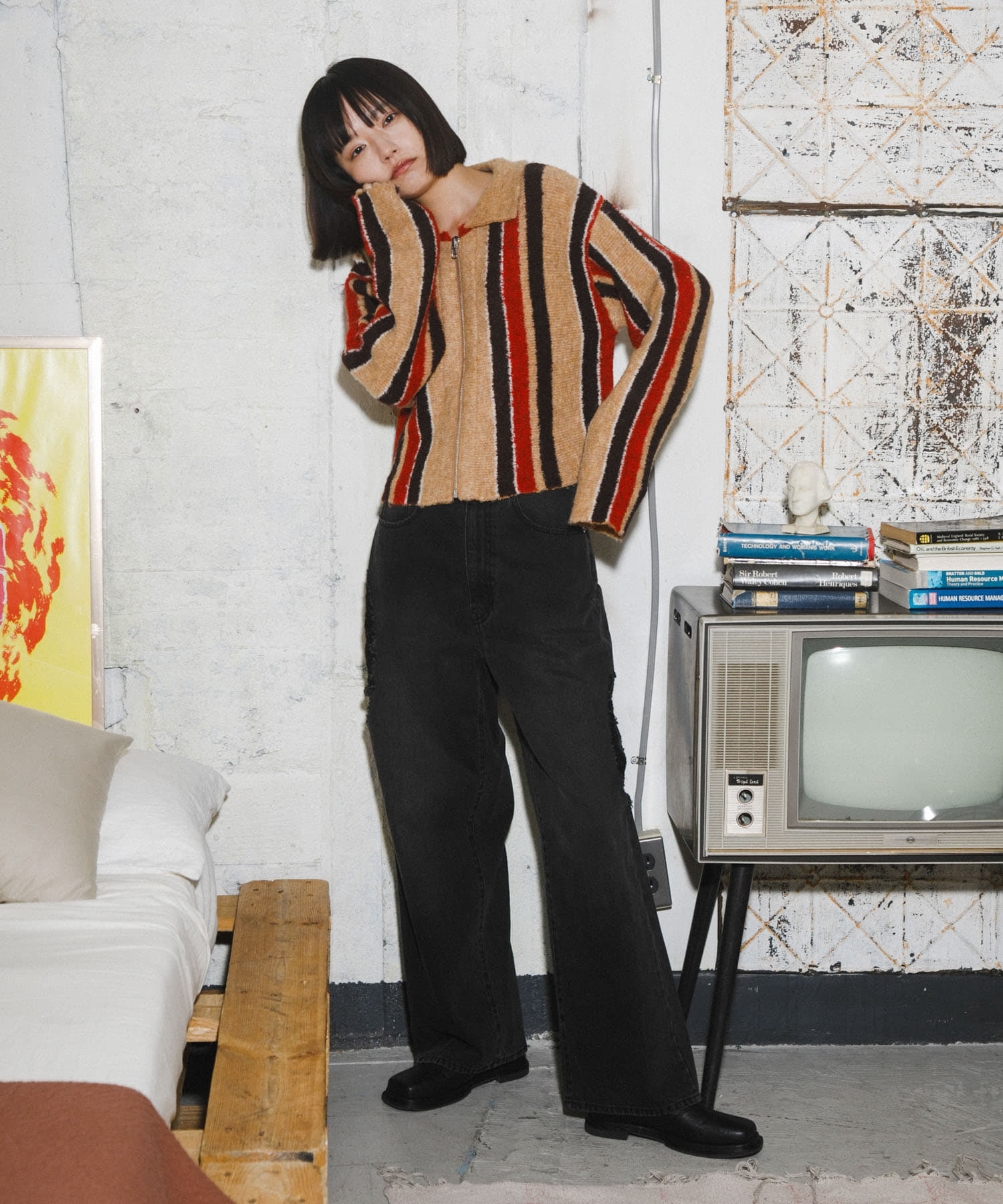 身長：168cm サイズ：one