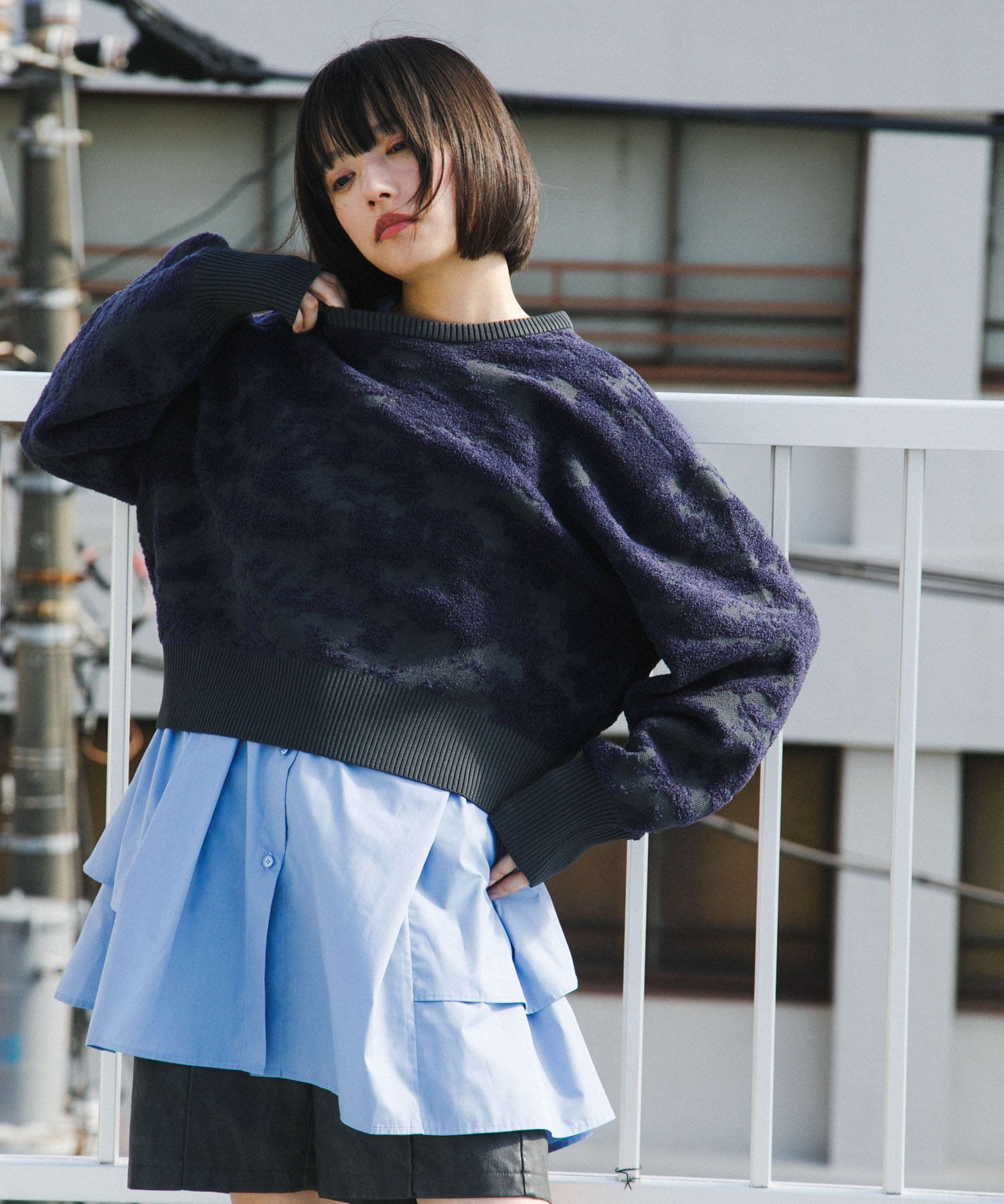 身長：168cm サイズ：one