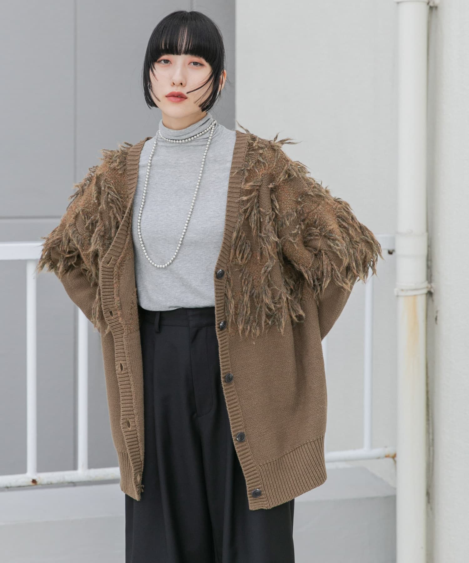 ジャガードフリンジカーディガン(one BLUE): トップス｜URBAN RESEARCH