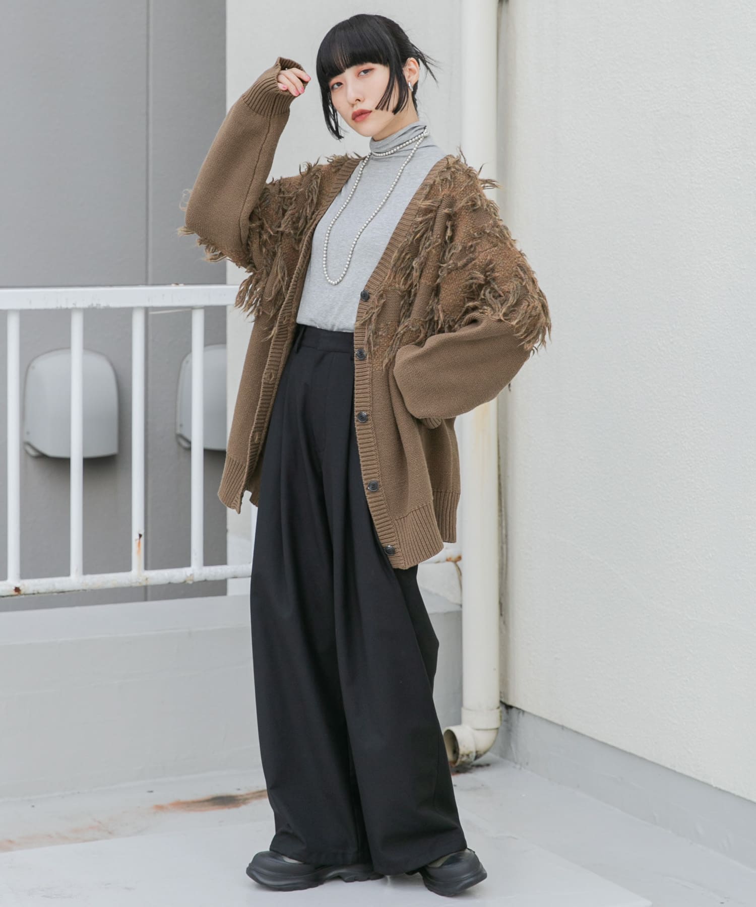 身長：160cm サイズ：one