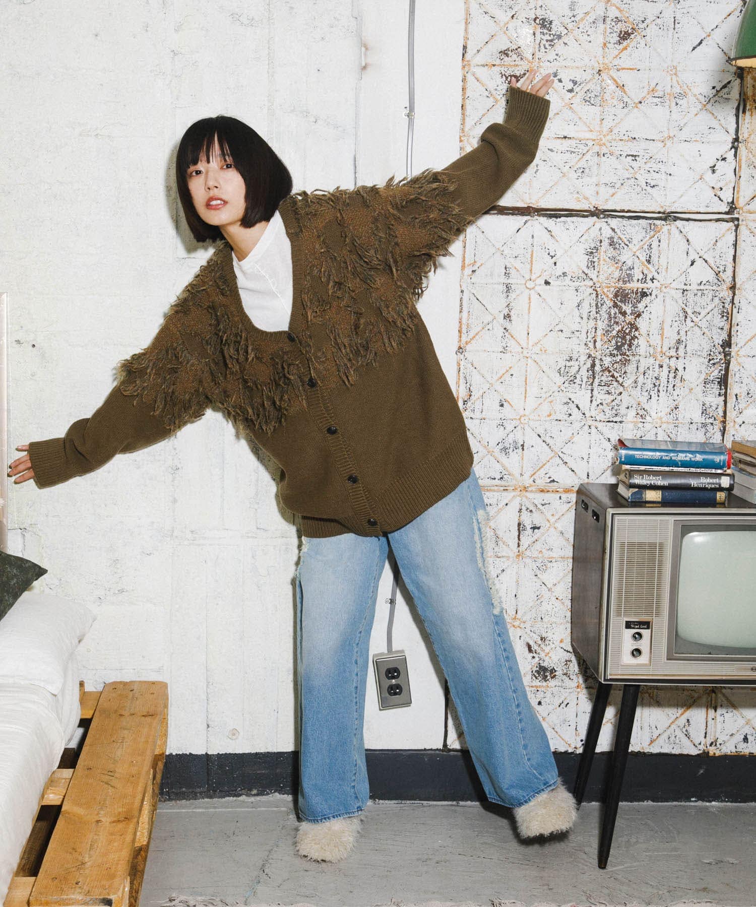 身長：168cm サイズ：one