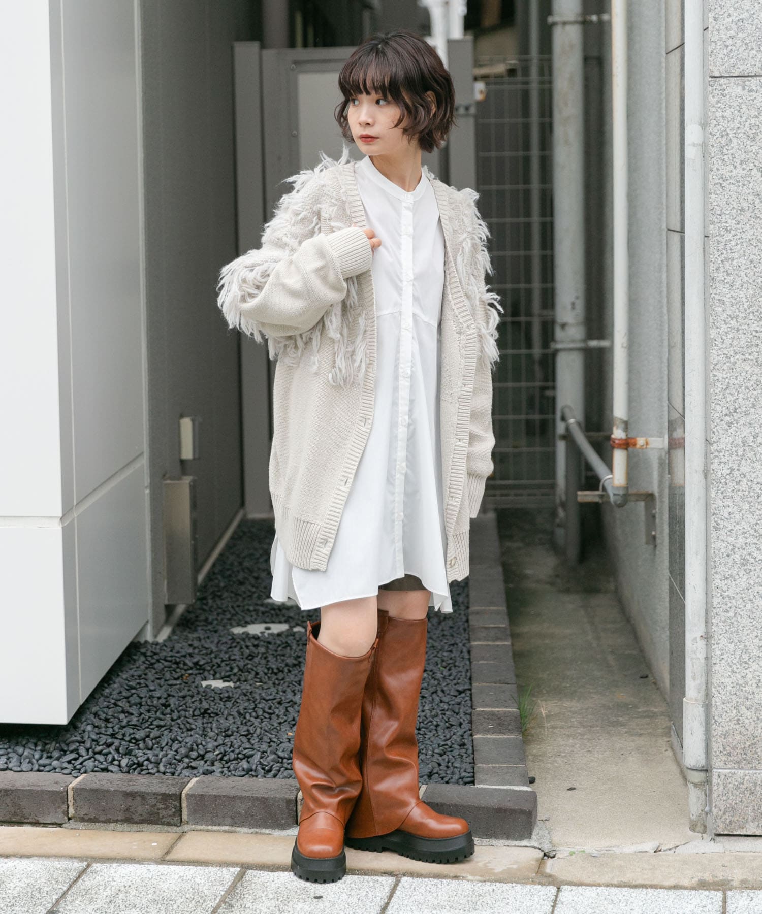 身長：160cm サイズ：one