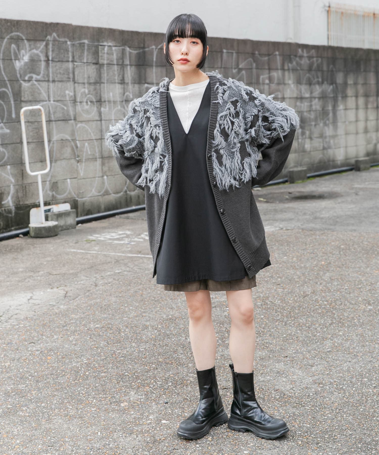 身長：160cm サイズ：one