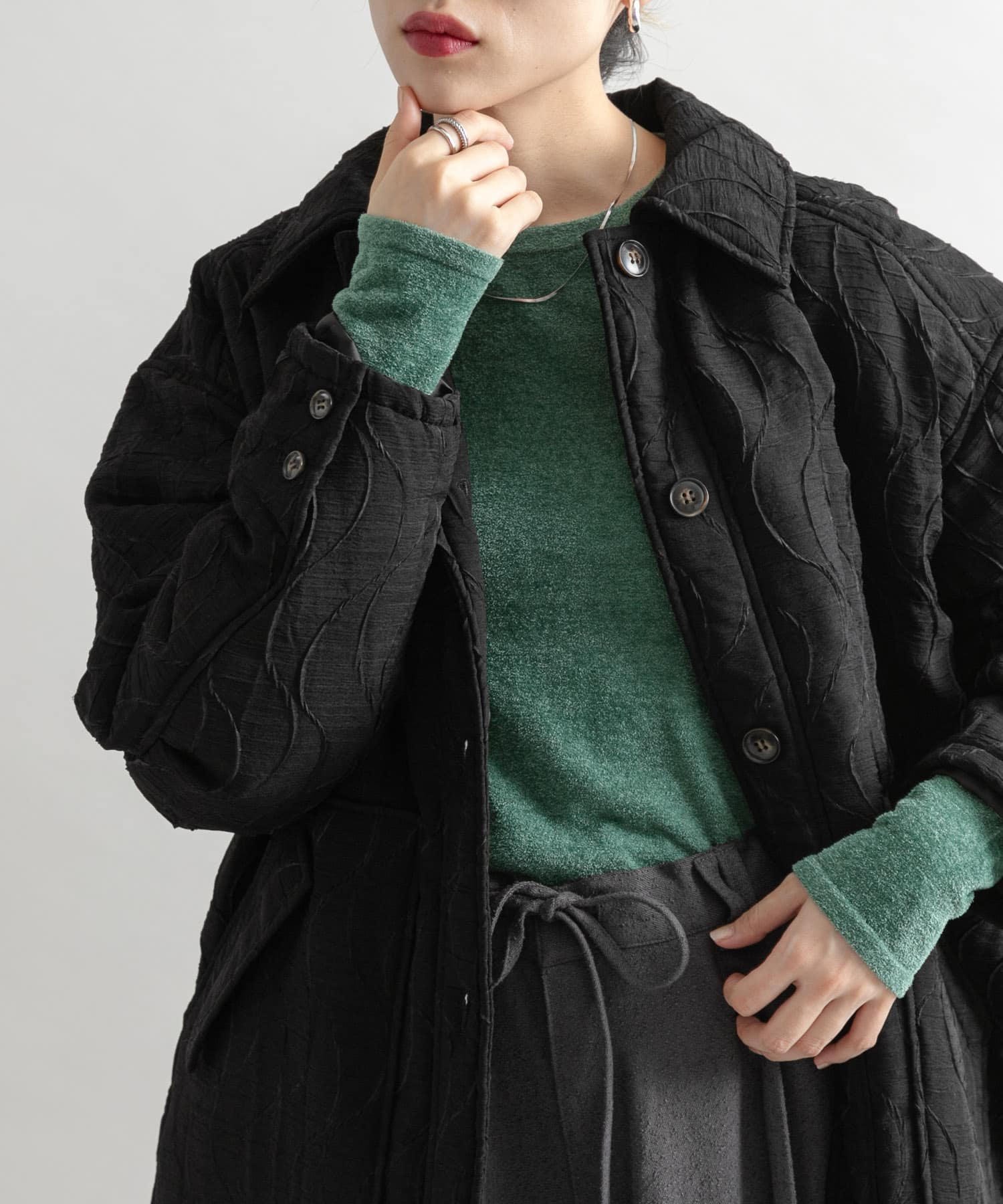 身長：160cm サイズ：one