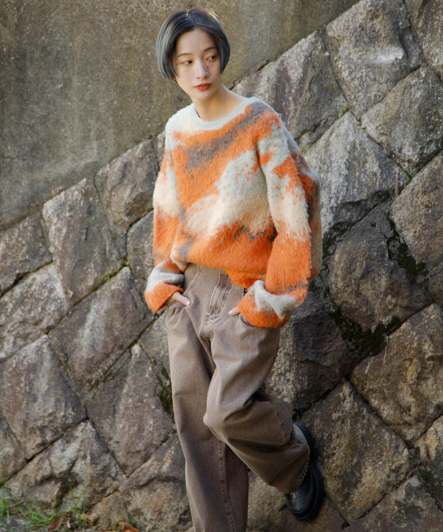 身長：159cm サイズ：one