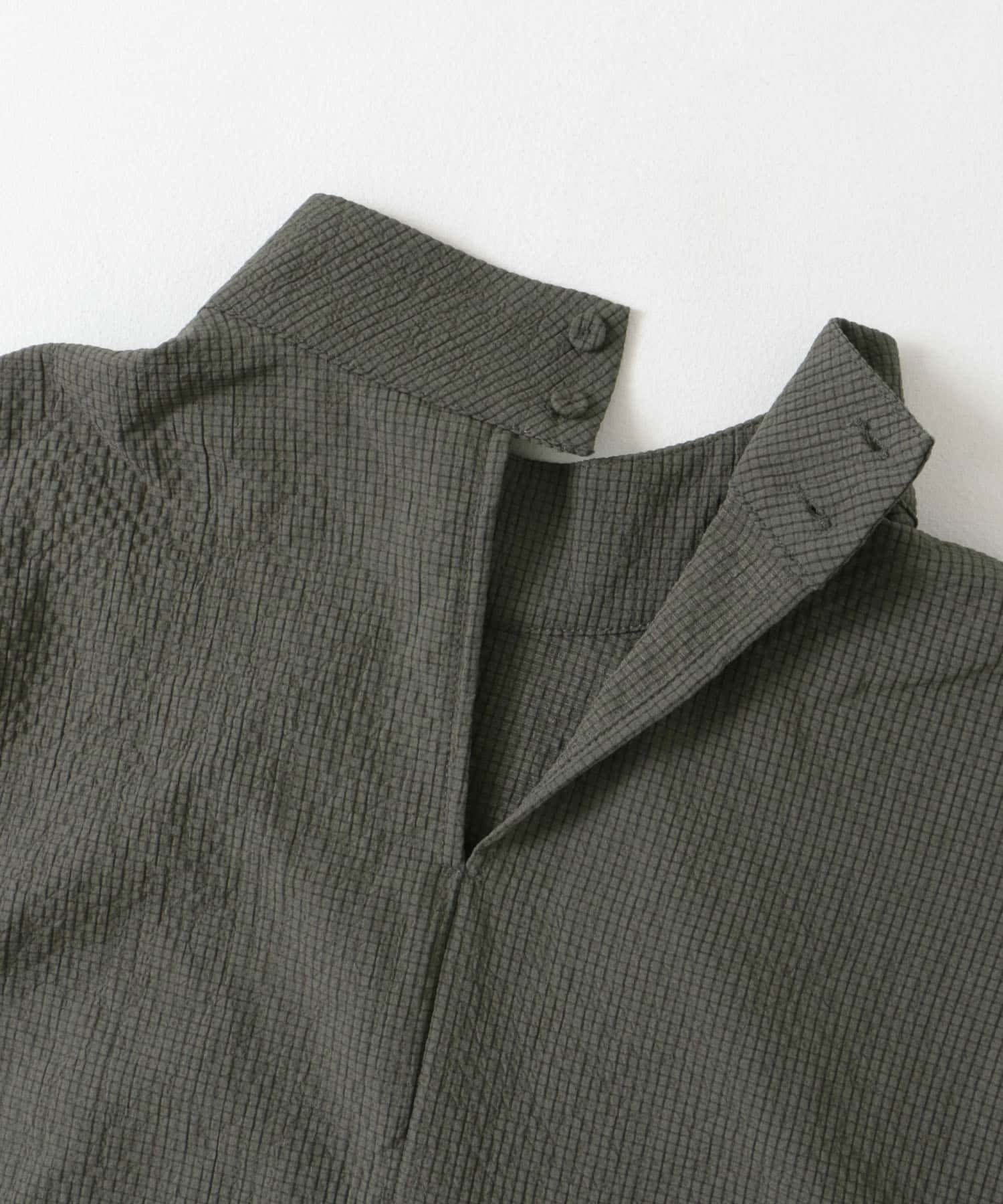 ボリュースリーブハイネックブラウス CHARCOAL one