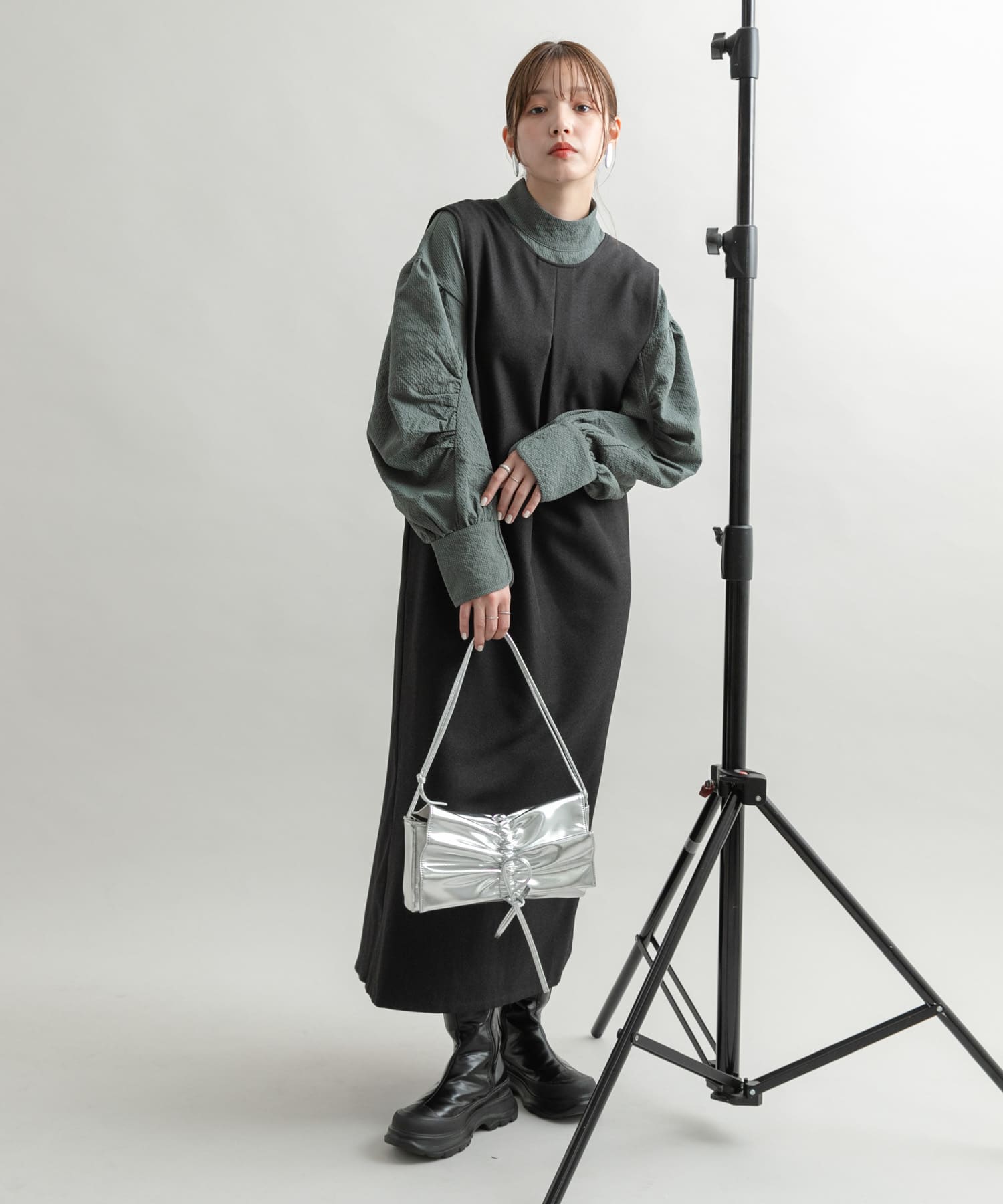 身長：160cm サイズ：one