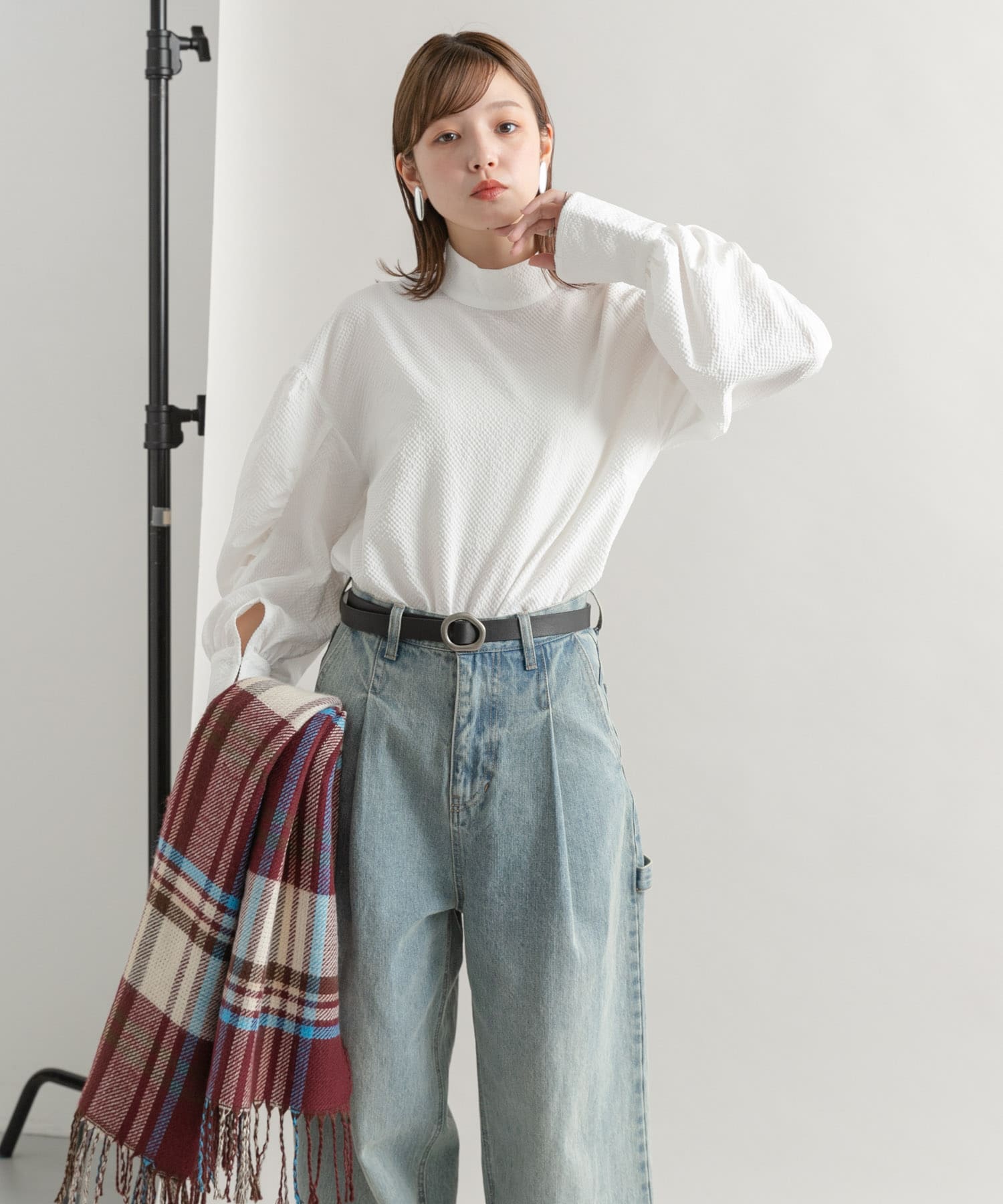 身長：160cm サイズ：one