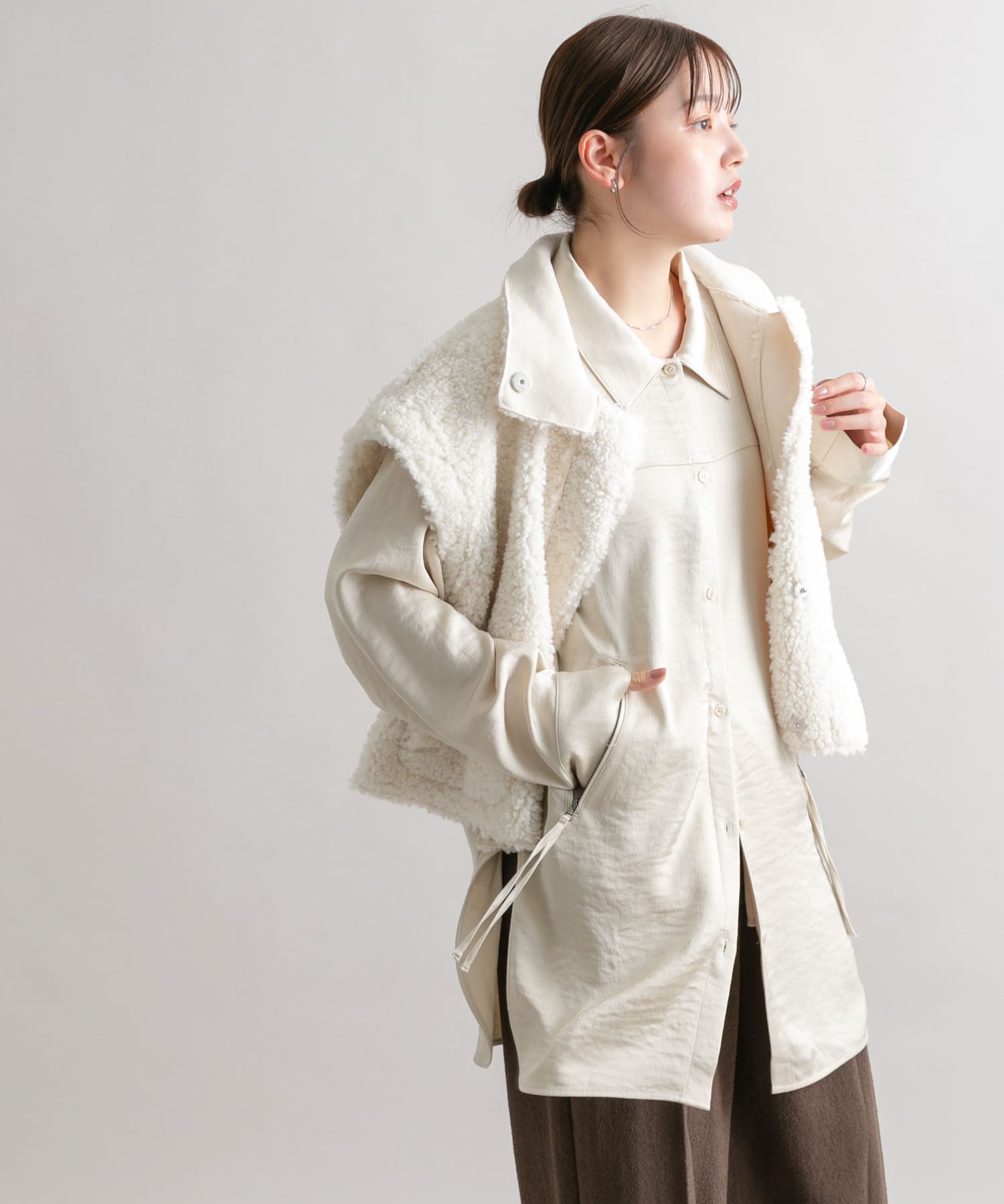 身長：160cm サイズ：one