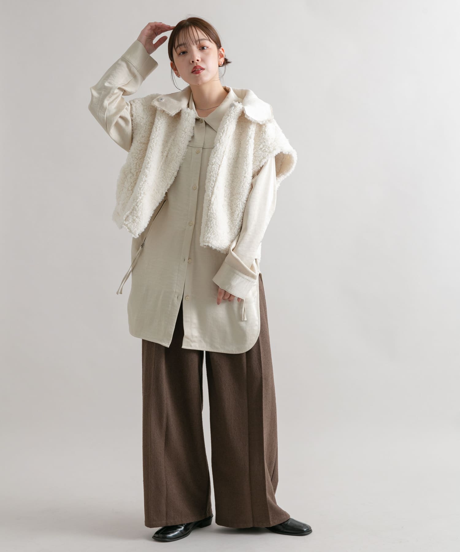 身長：160cm サイズ：one