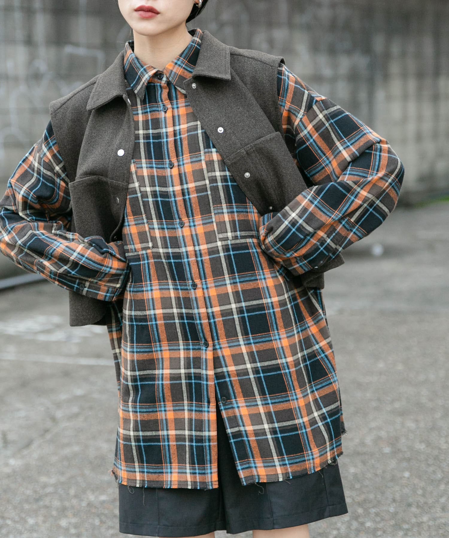 身長：160cm サイズ：one