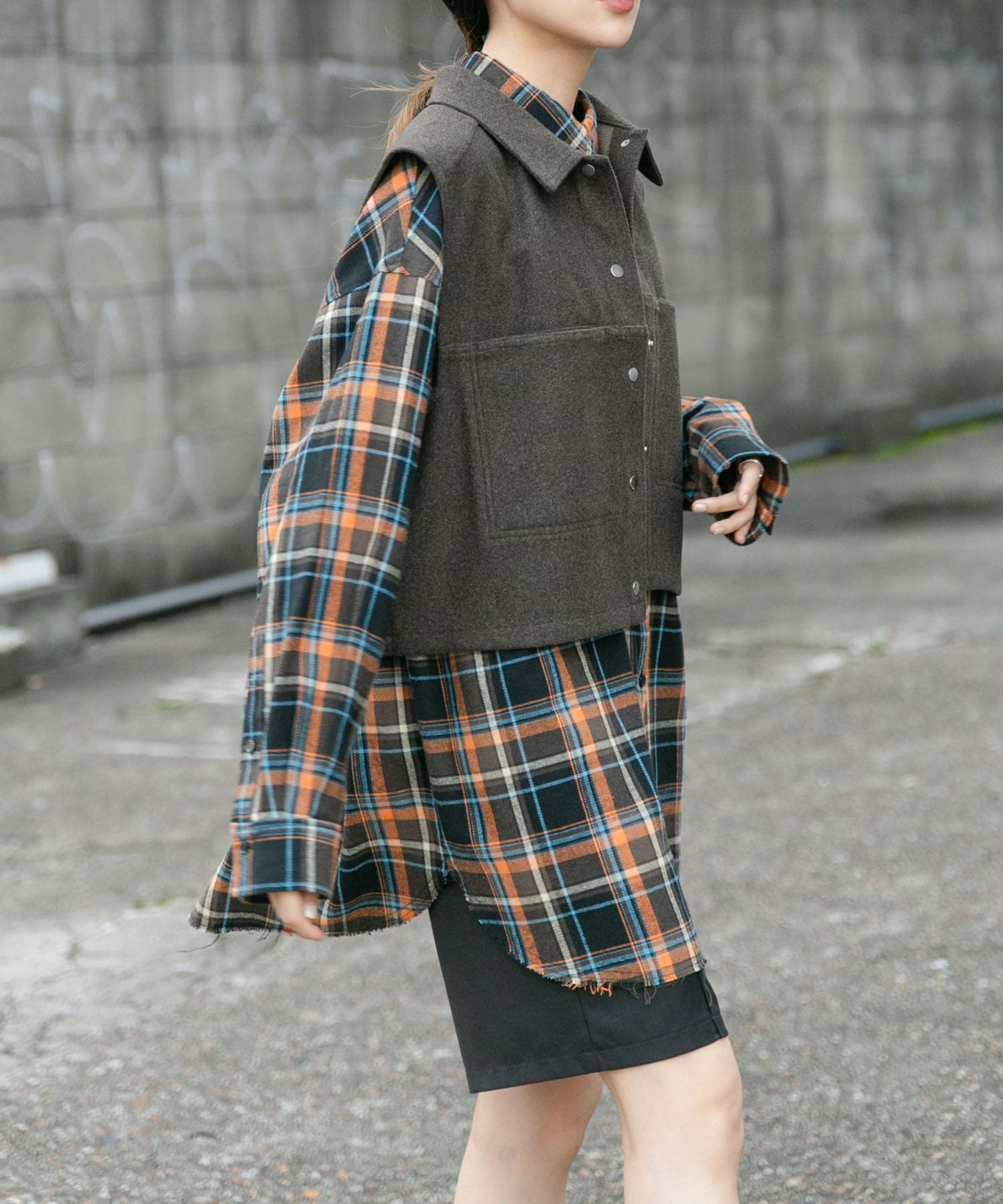 身長：160cm サイズ：one