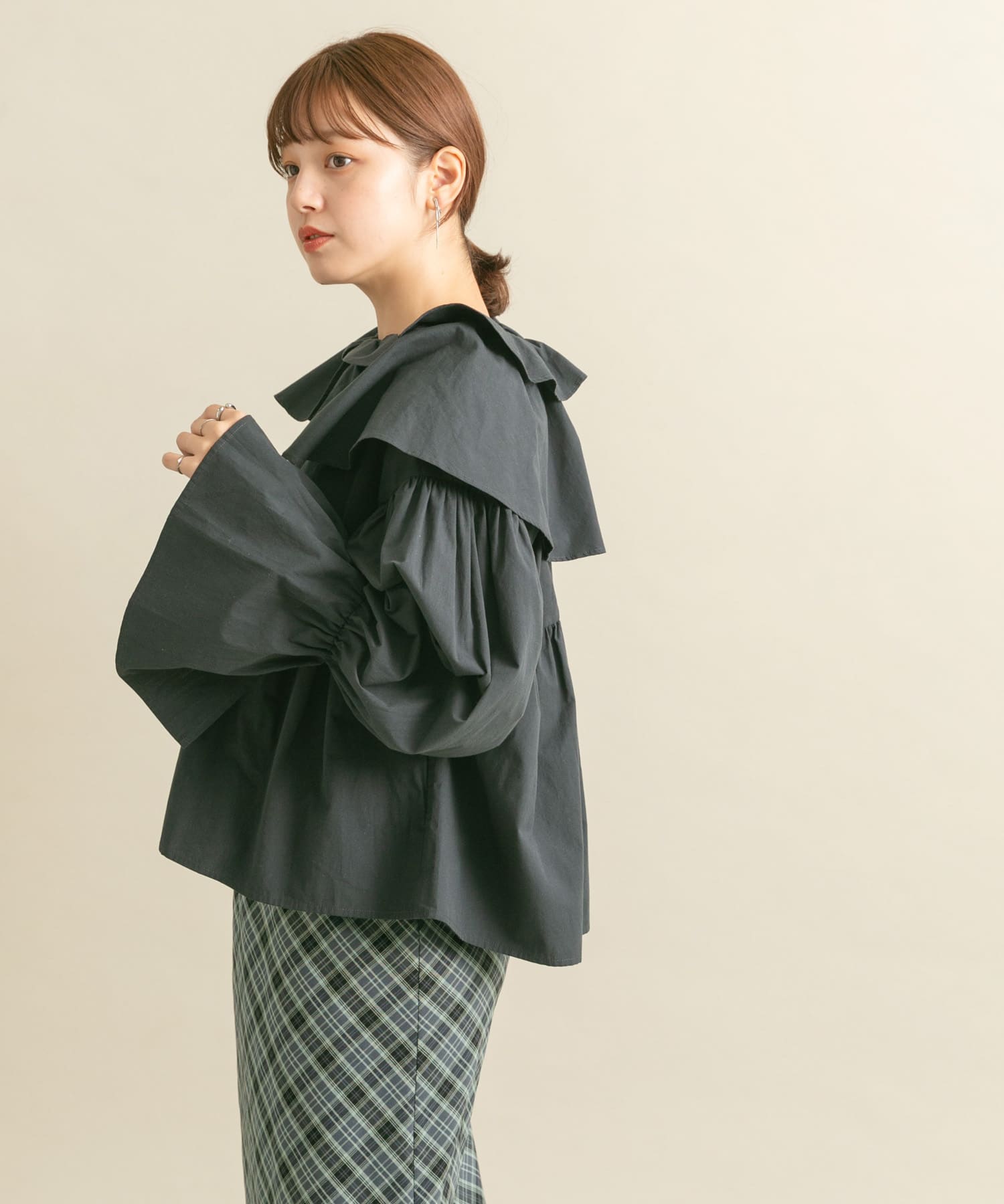 身長：160cm サイズ：one
