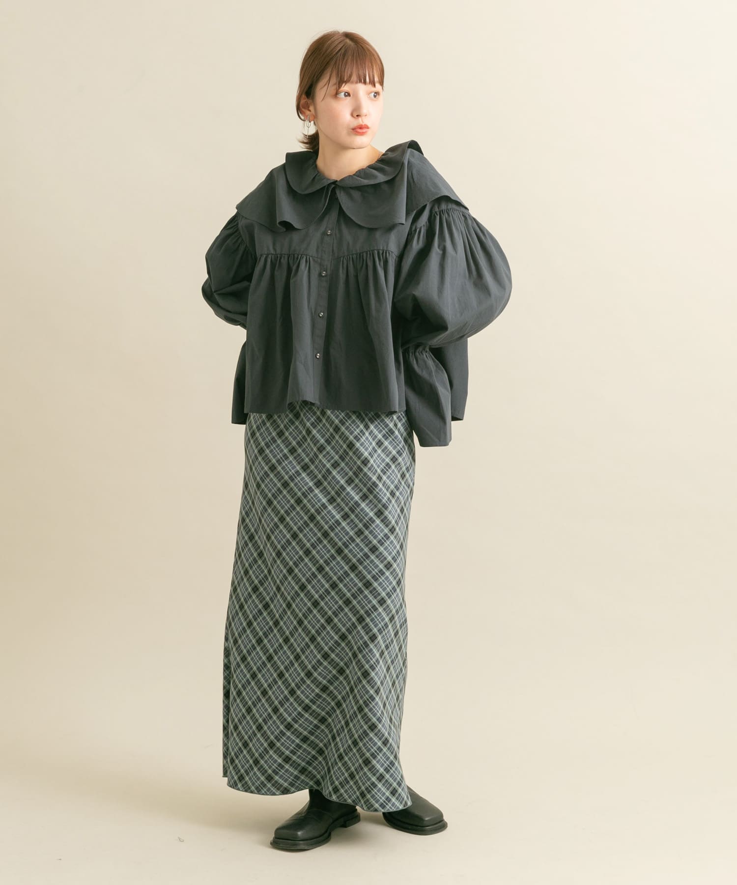 身長：160cm サイズ：one