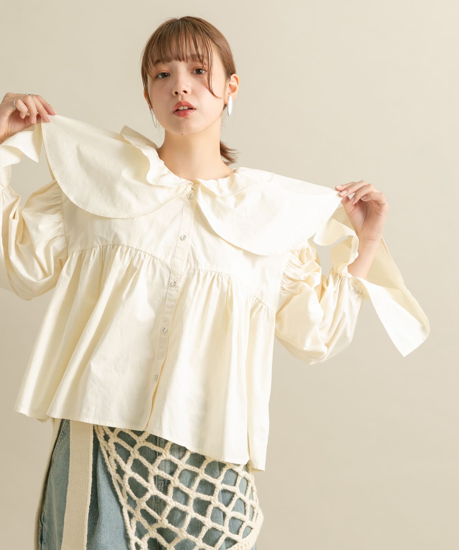 身長：160cm サイズ：one