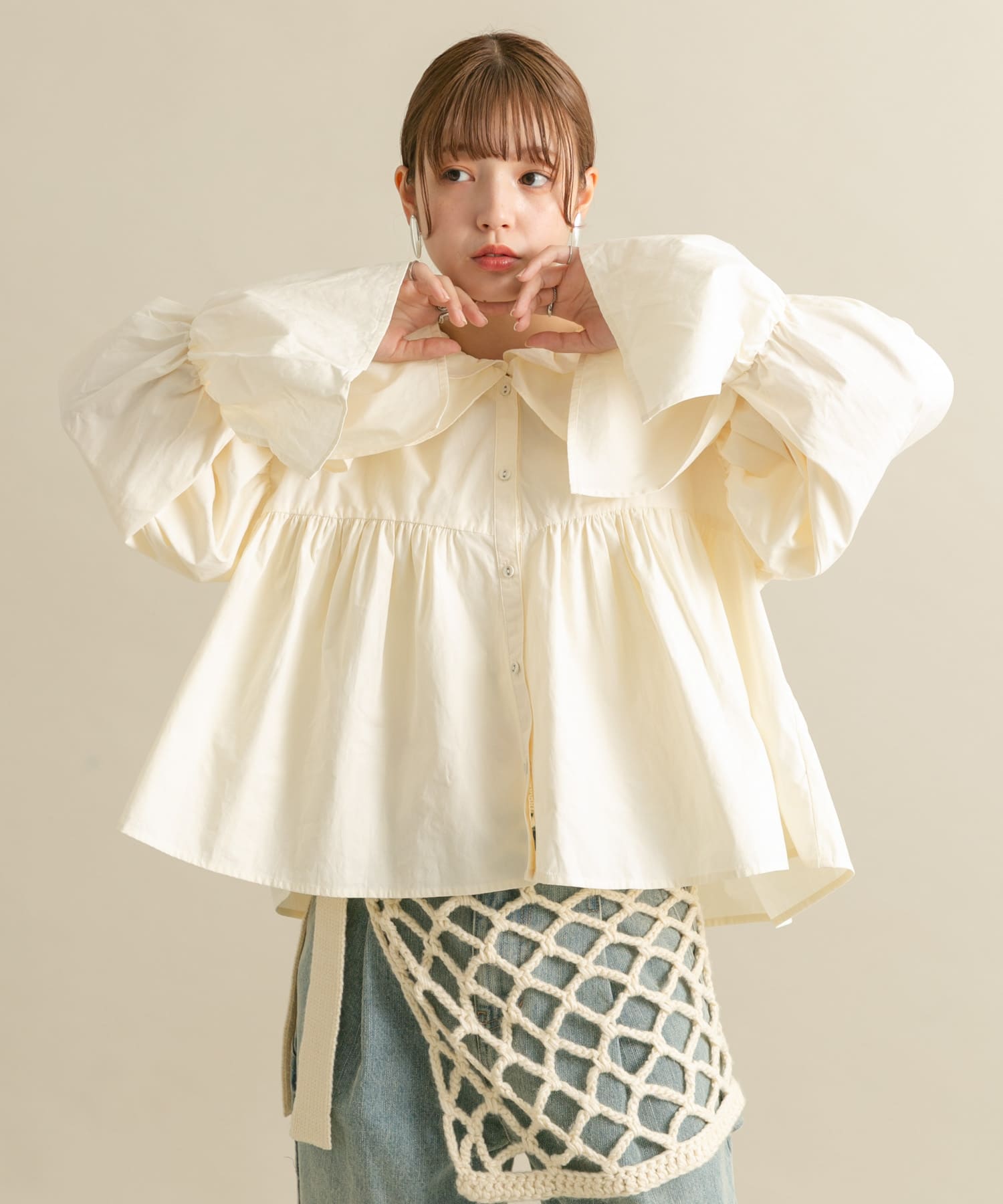 身長：160cm サイズ：one