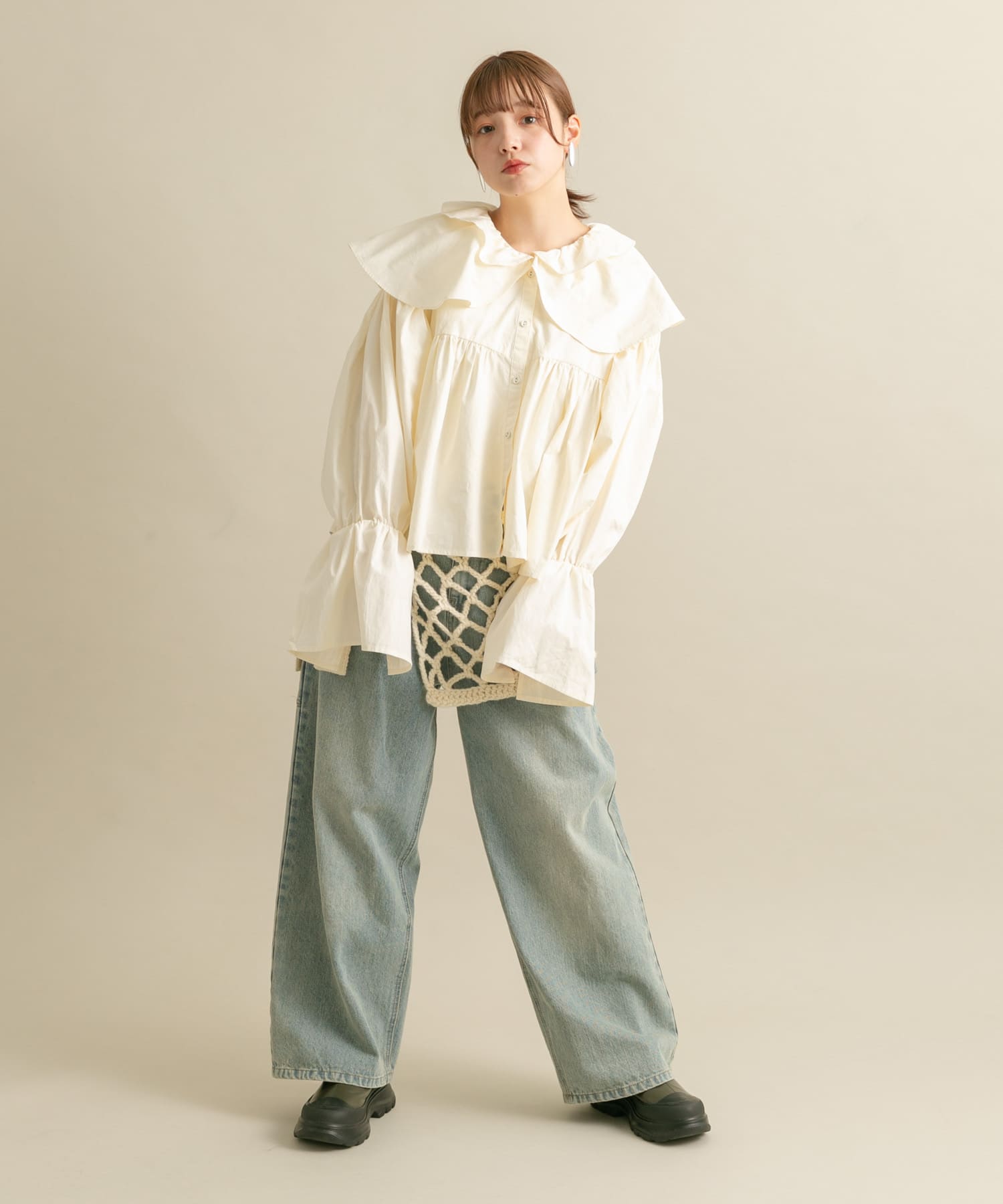 身長：160cm サイズ：one