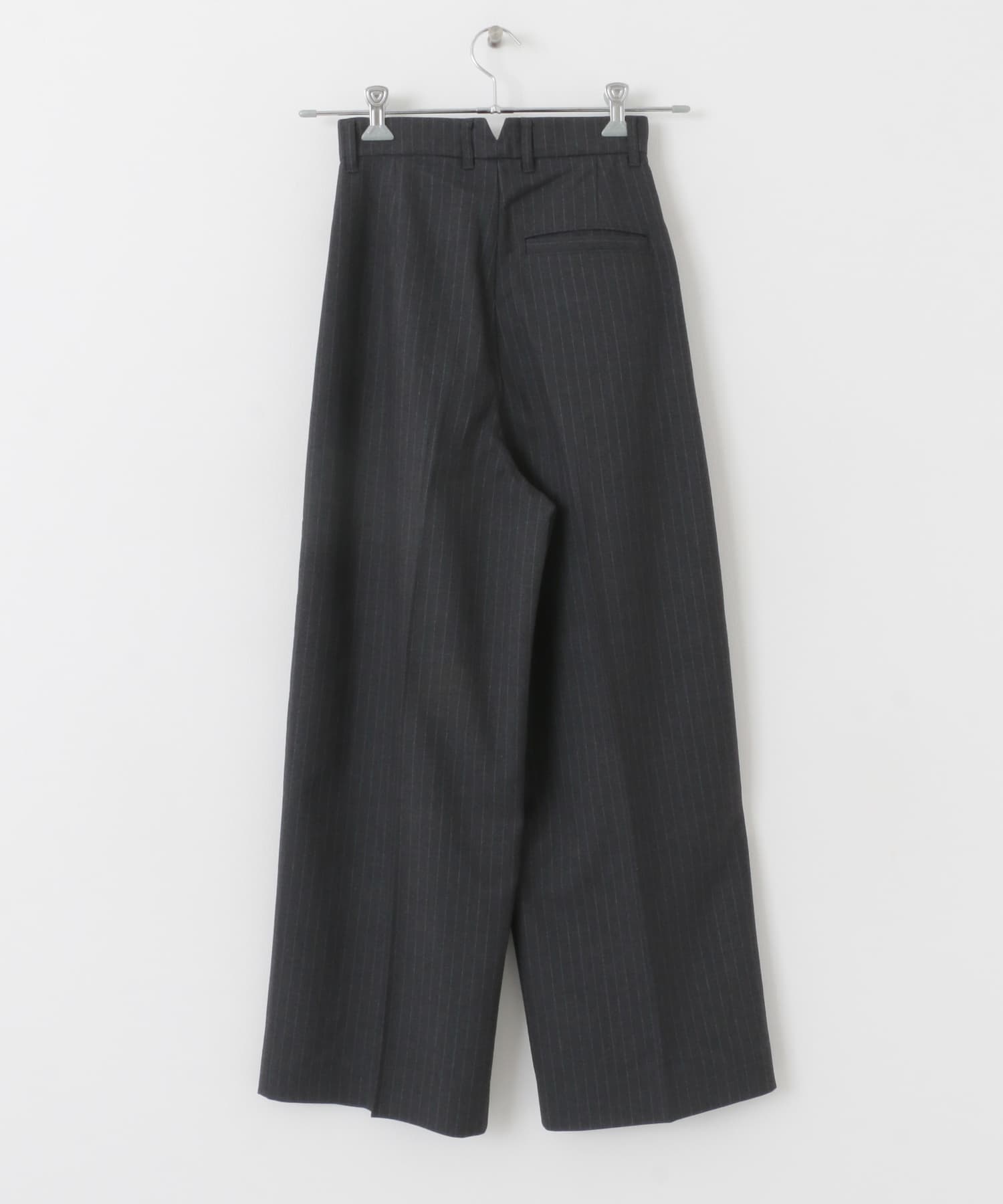 2サイズ展開』タックストレートスラックス(36 BLACK): ボトム