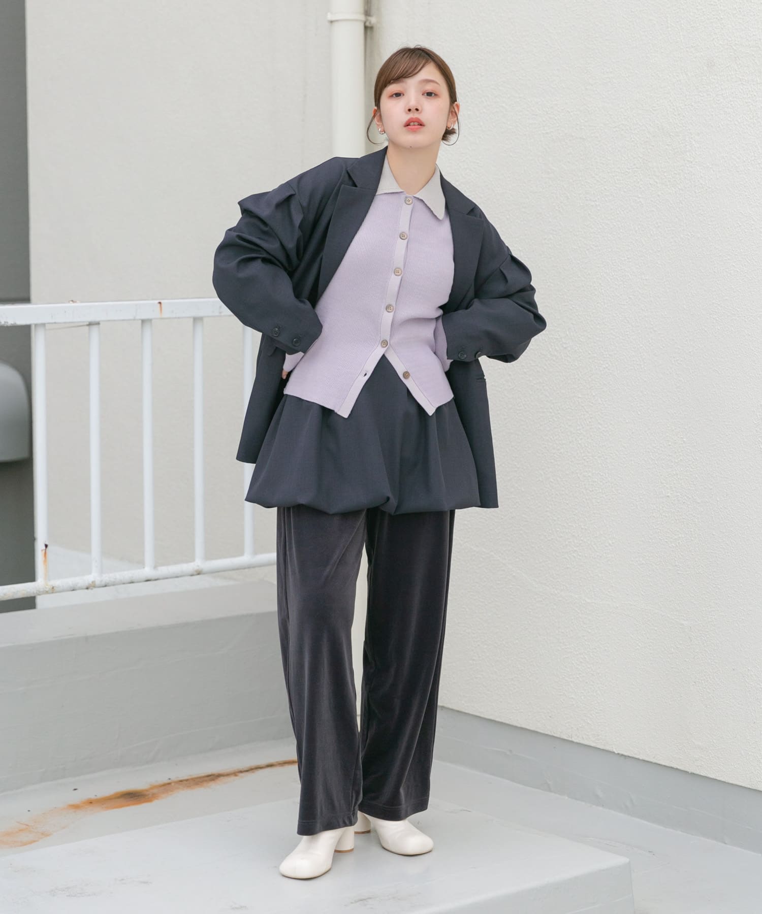 身長：160cm サイズ：one