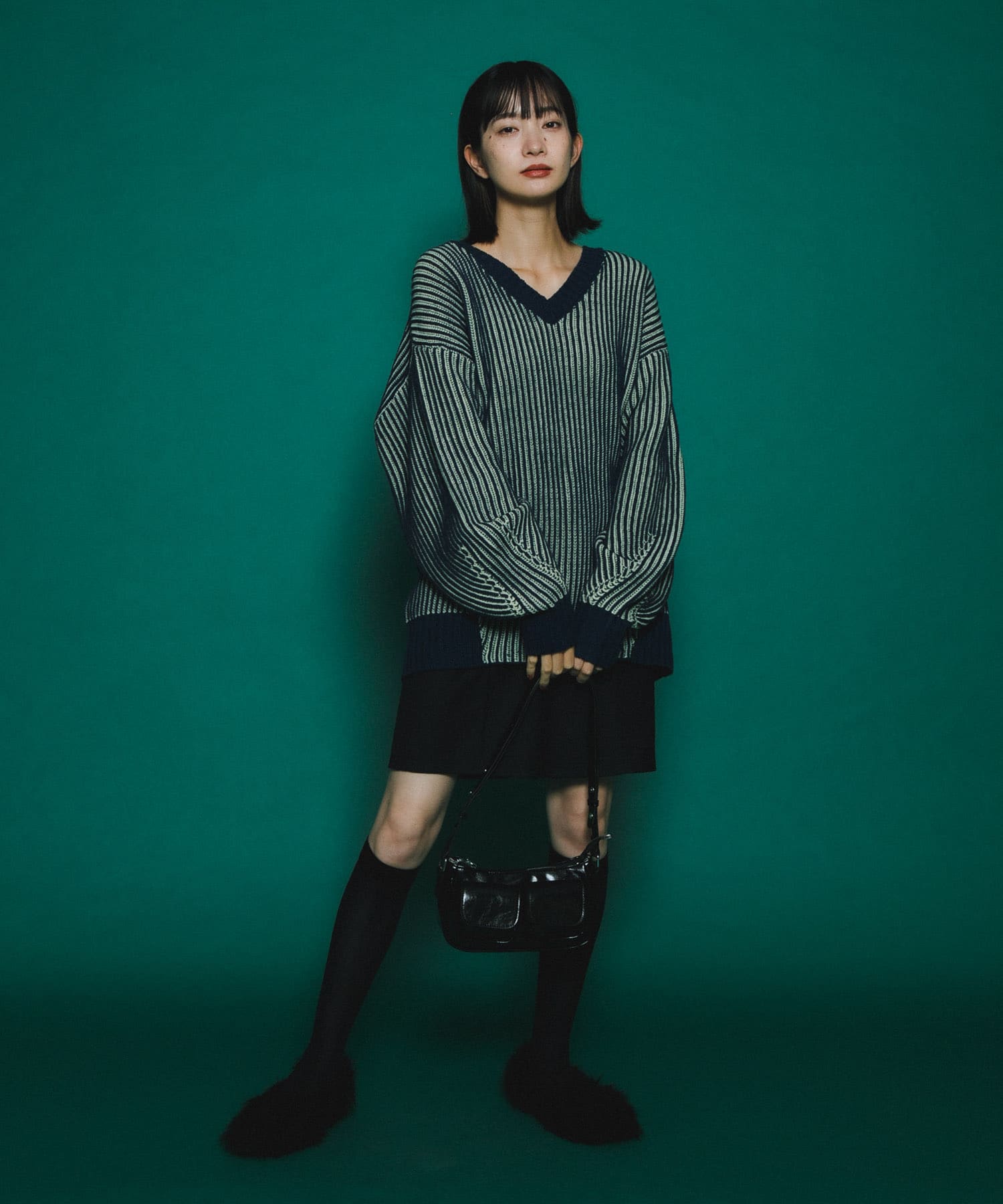 身長：159cm サイズ：one