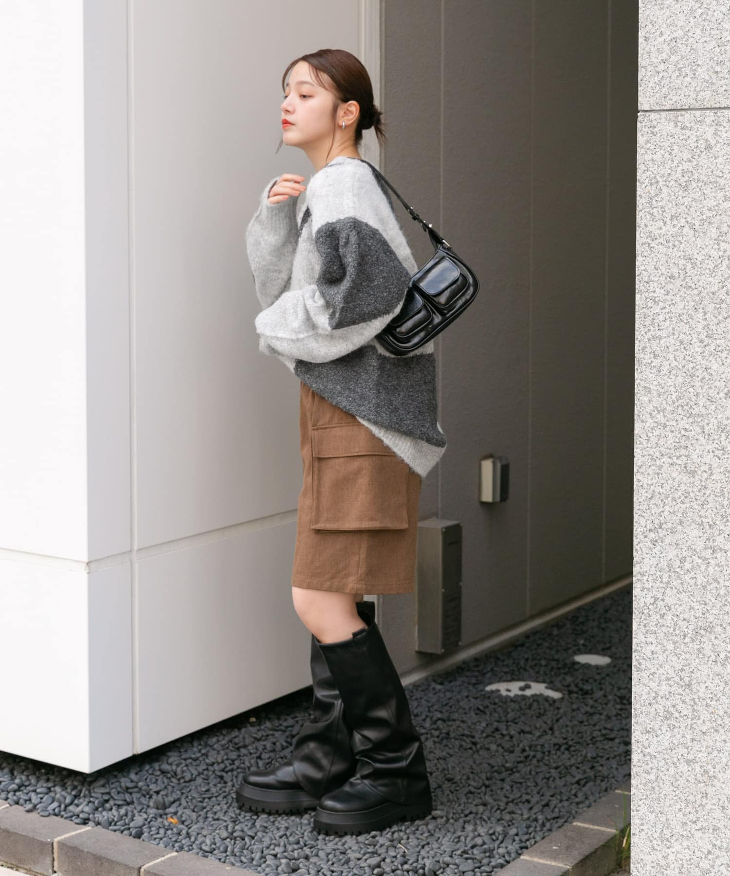 身長：160cm サイズ：one