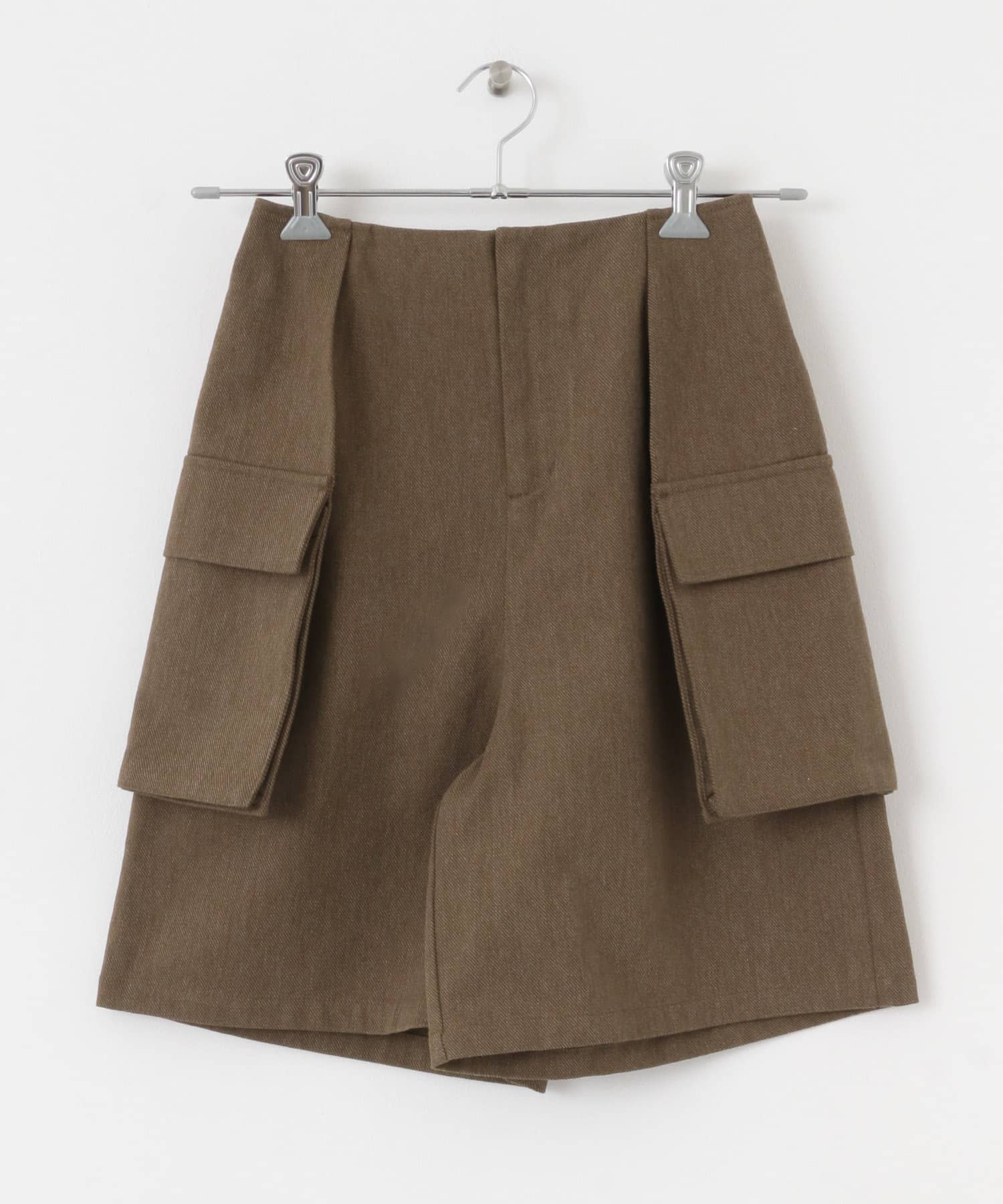 フラップポケットショートパンツ KHAKI one