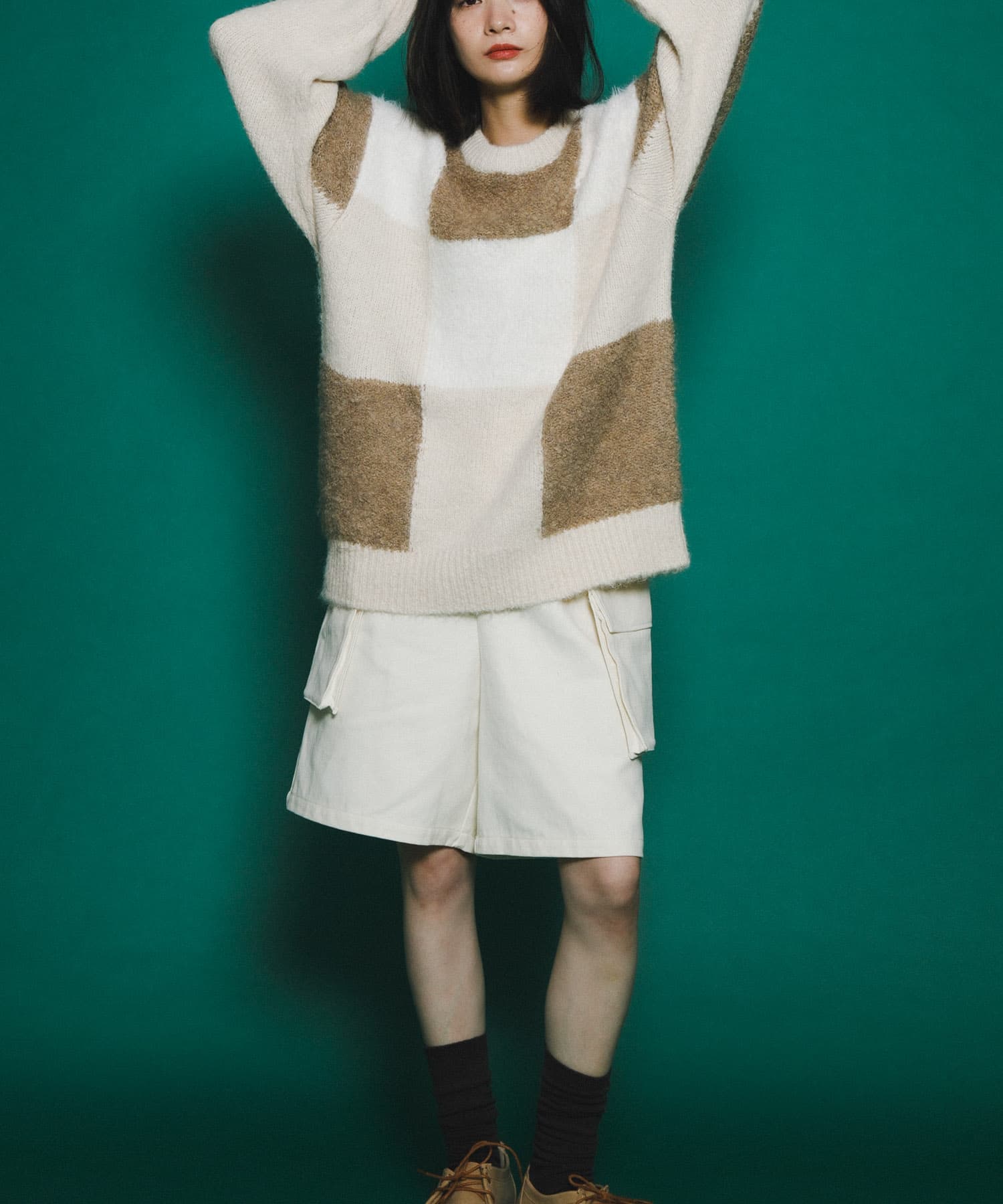 身長：159cm サイズ：one