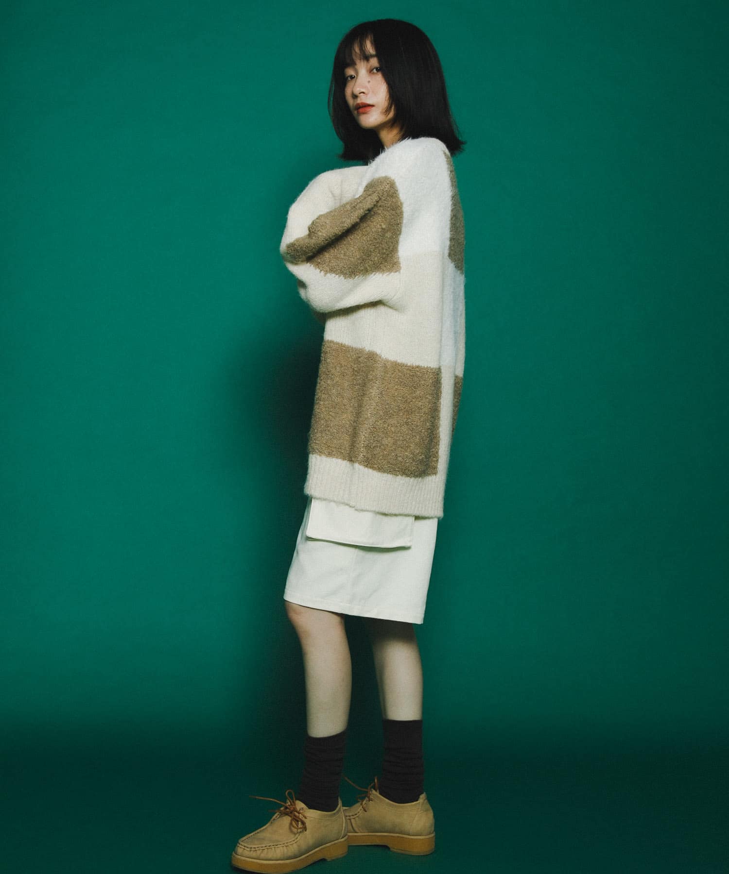 身長：159cm サイズ：one