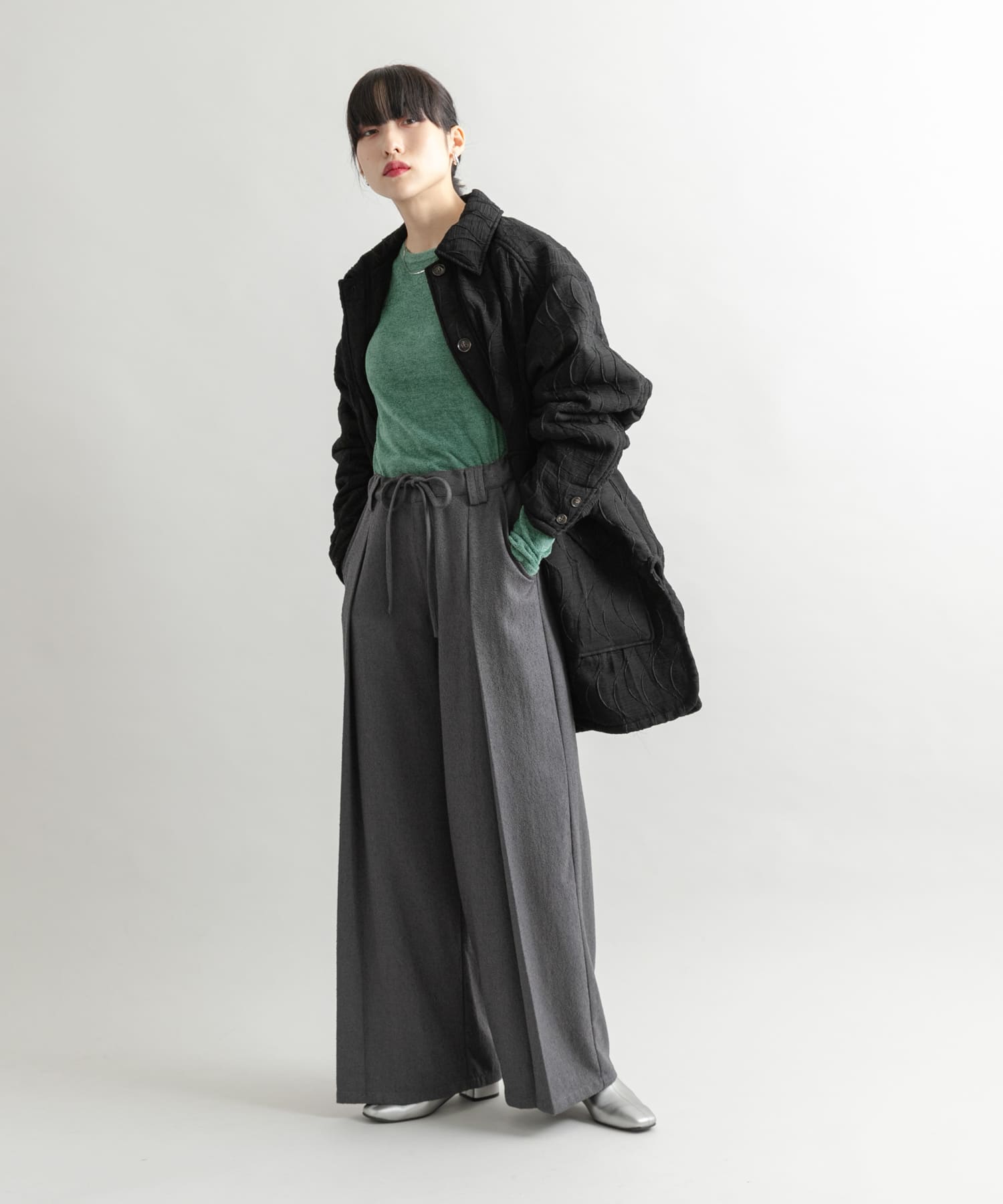 身長：160cm サイズ：one