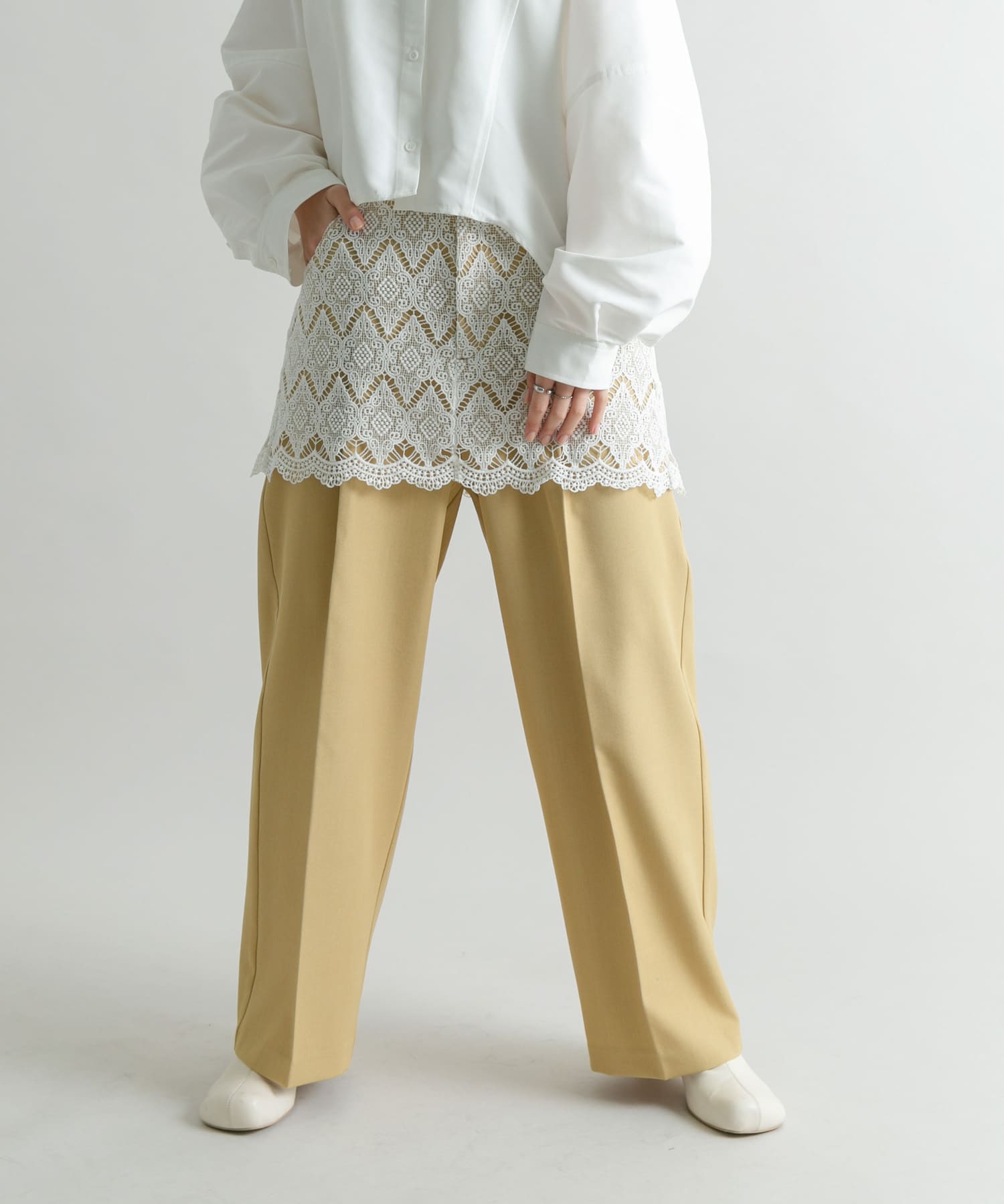 身長：160cm サイズ：one