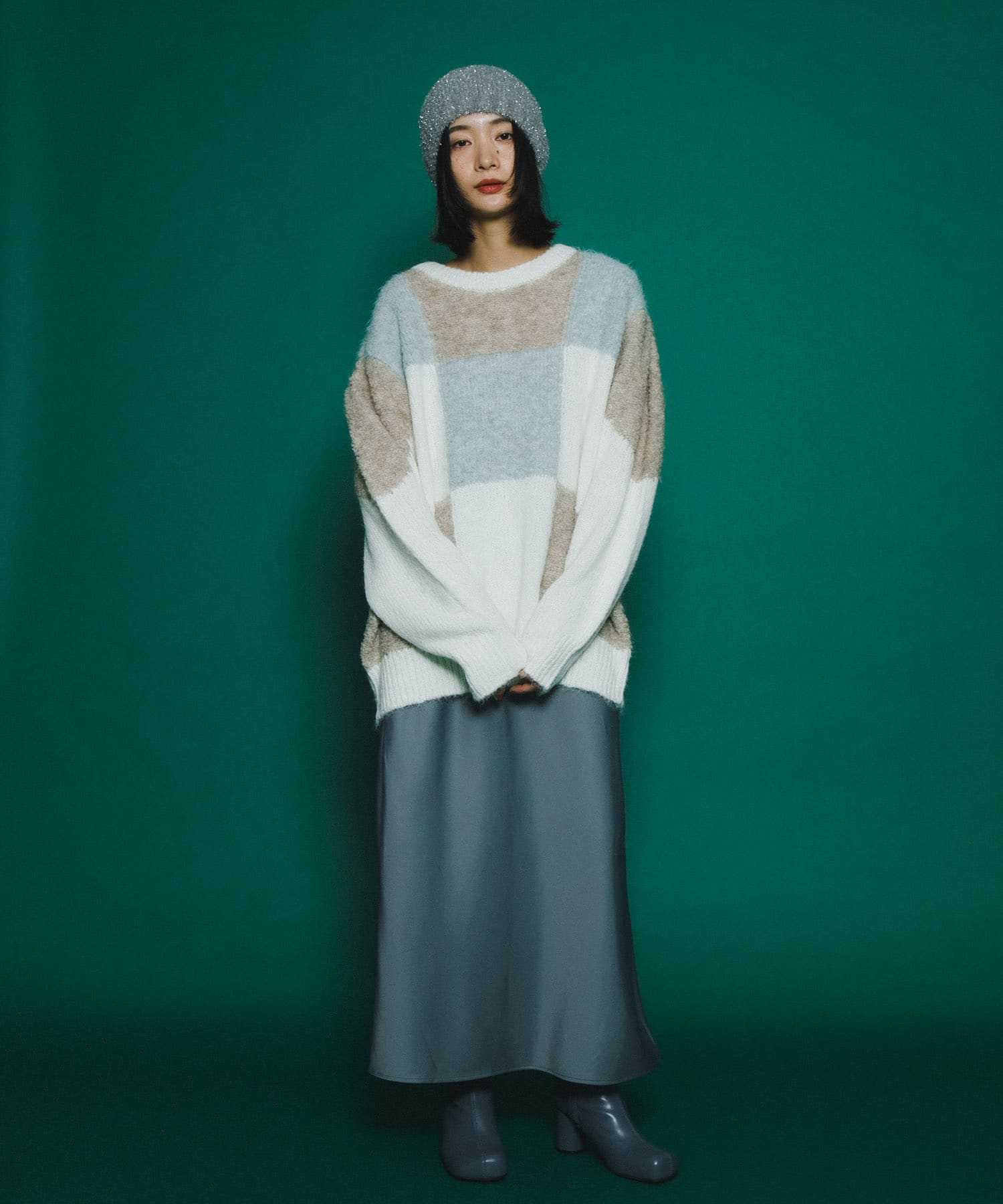 身長：159cm サイズ：one