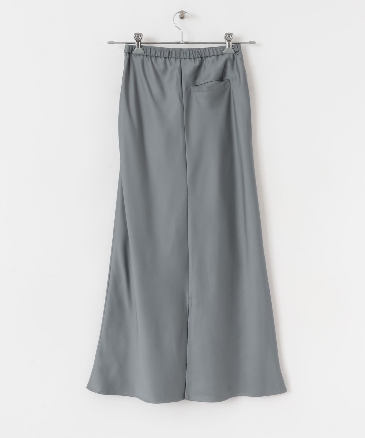 サテンバイアススカート GRAY one