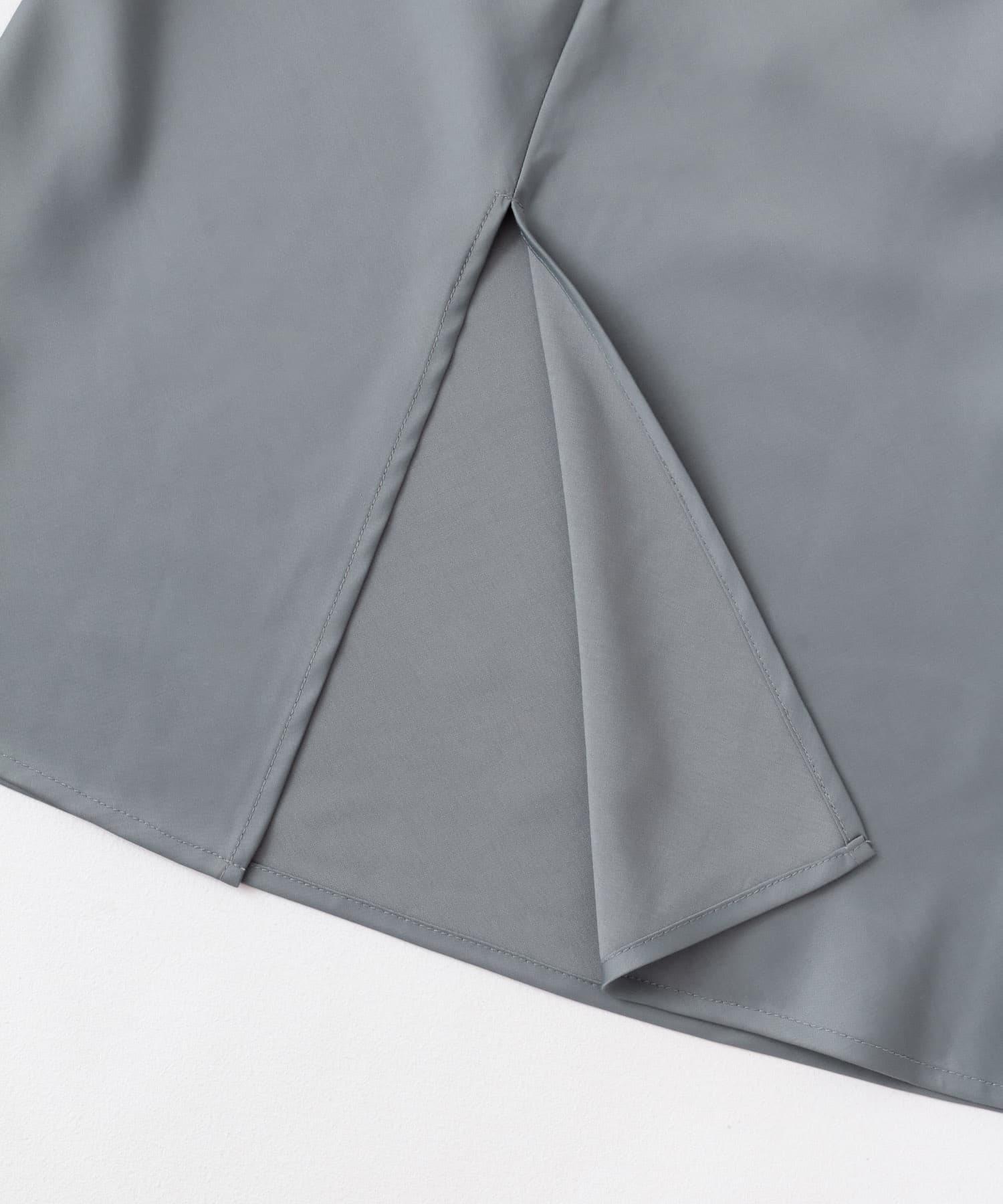 サテンバイアススカート GRAY one