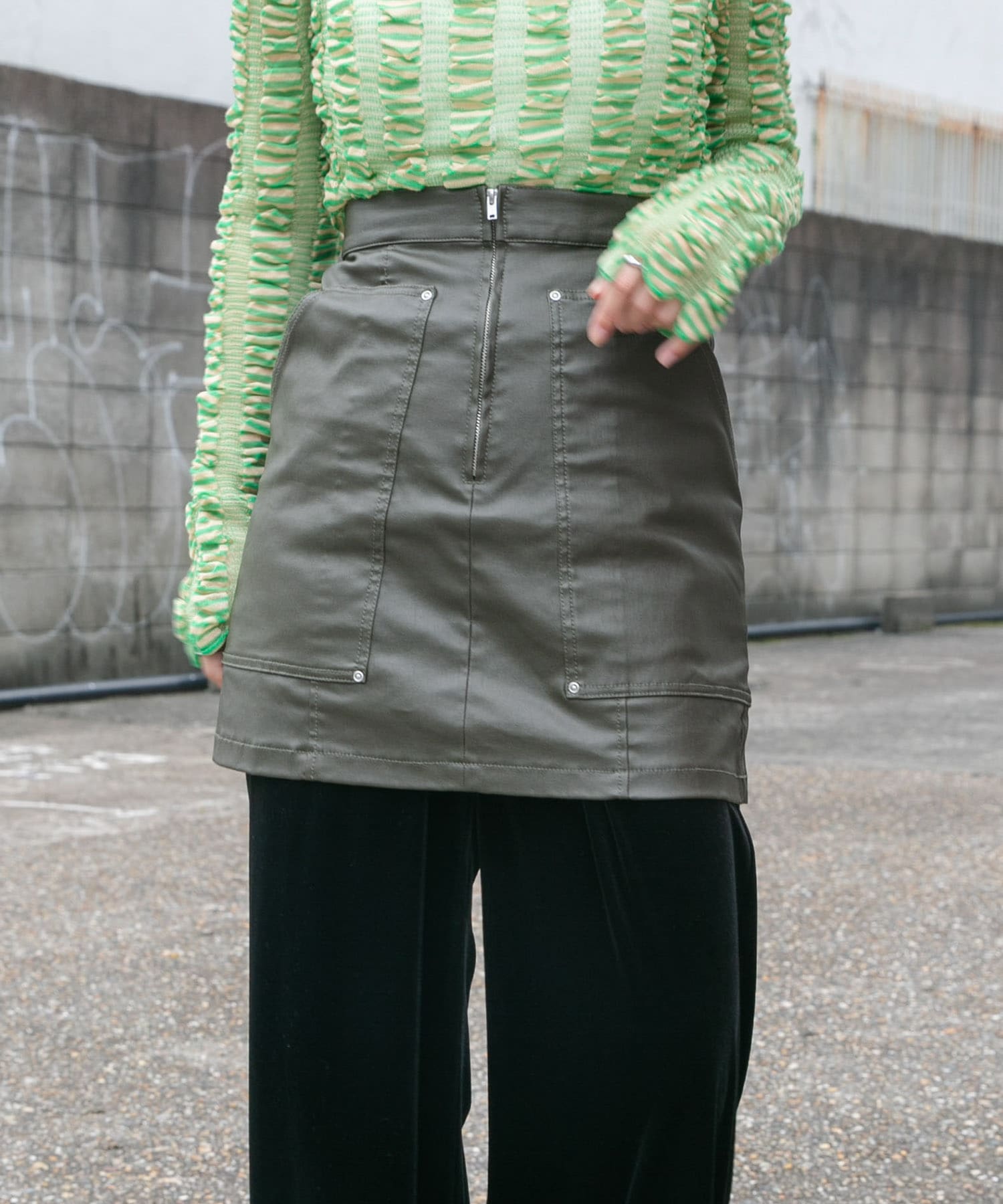 身長：160cm サイズ：one