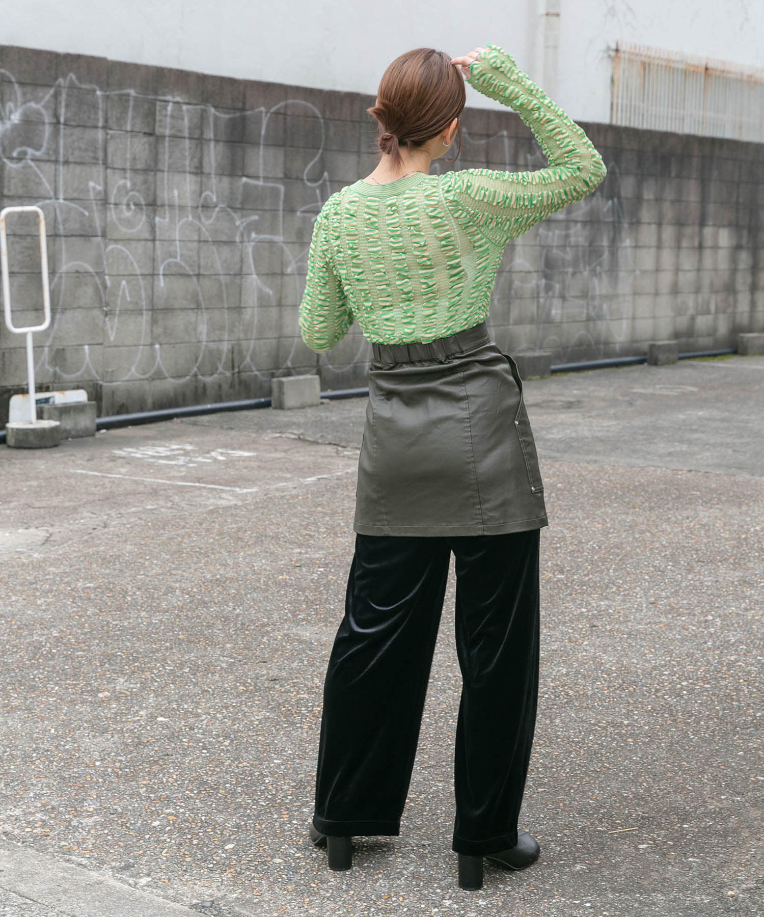 身長：160cm サイズ：one