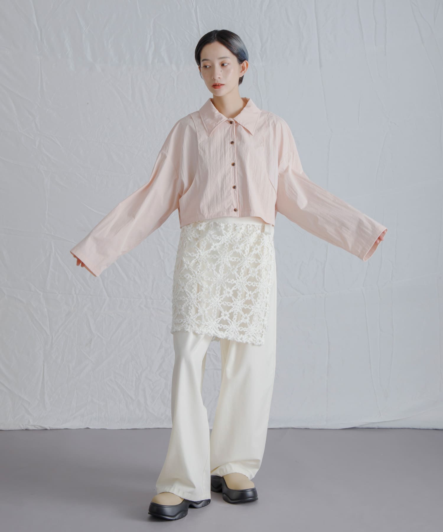 身長：159cm サイズ：one