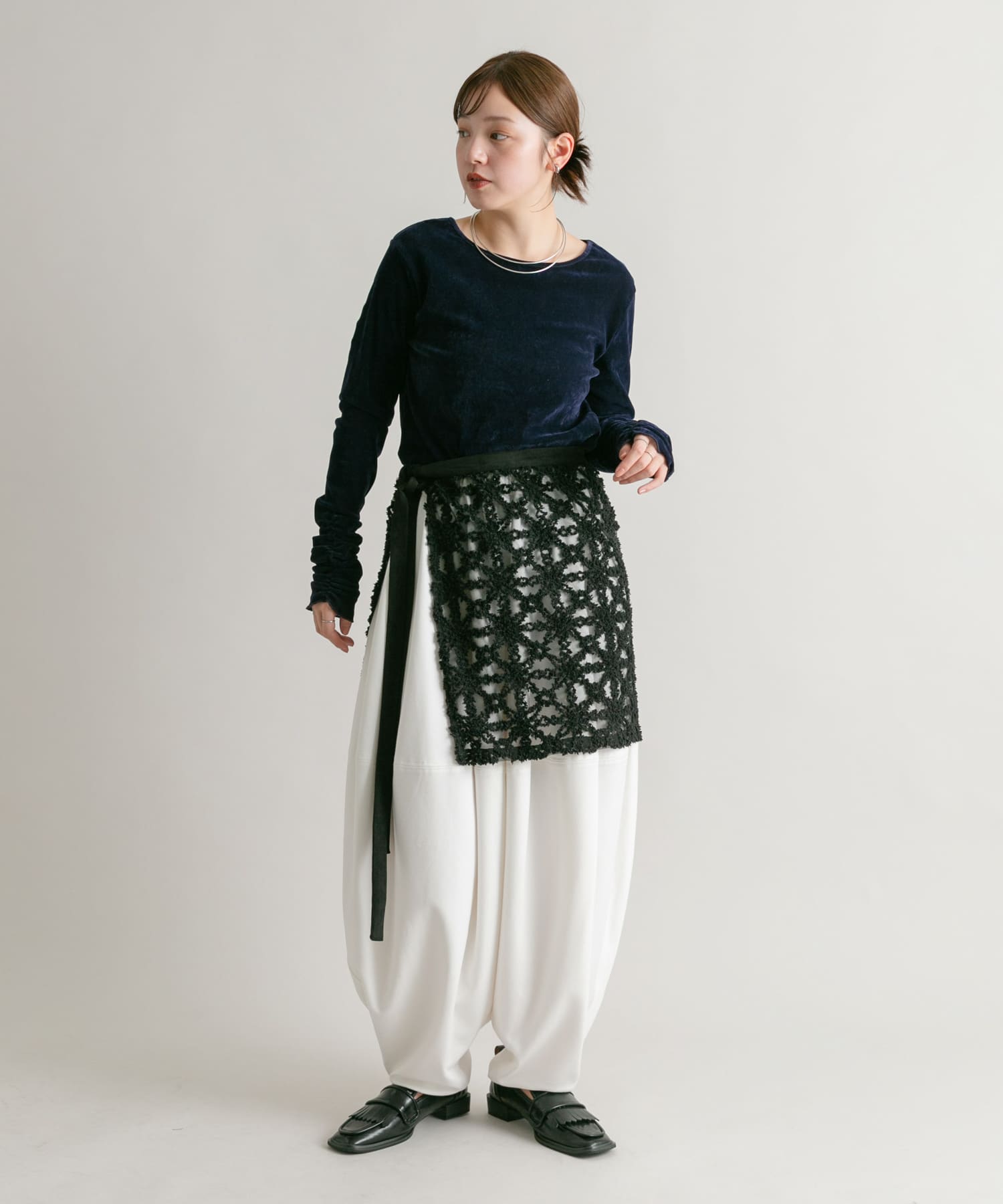 身長：160cm サイズ：one