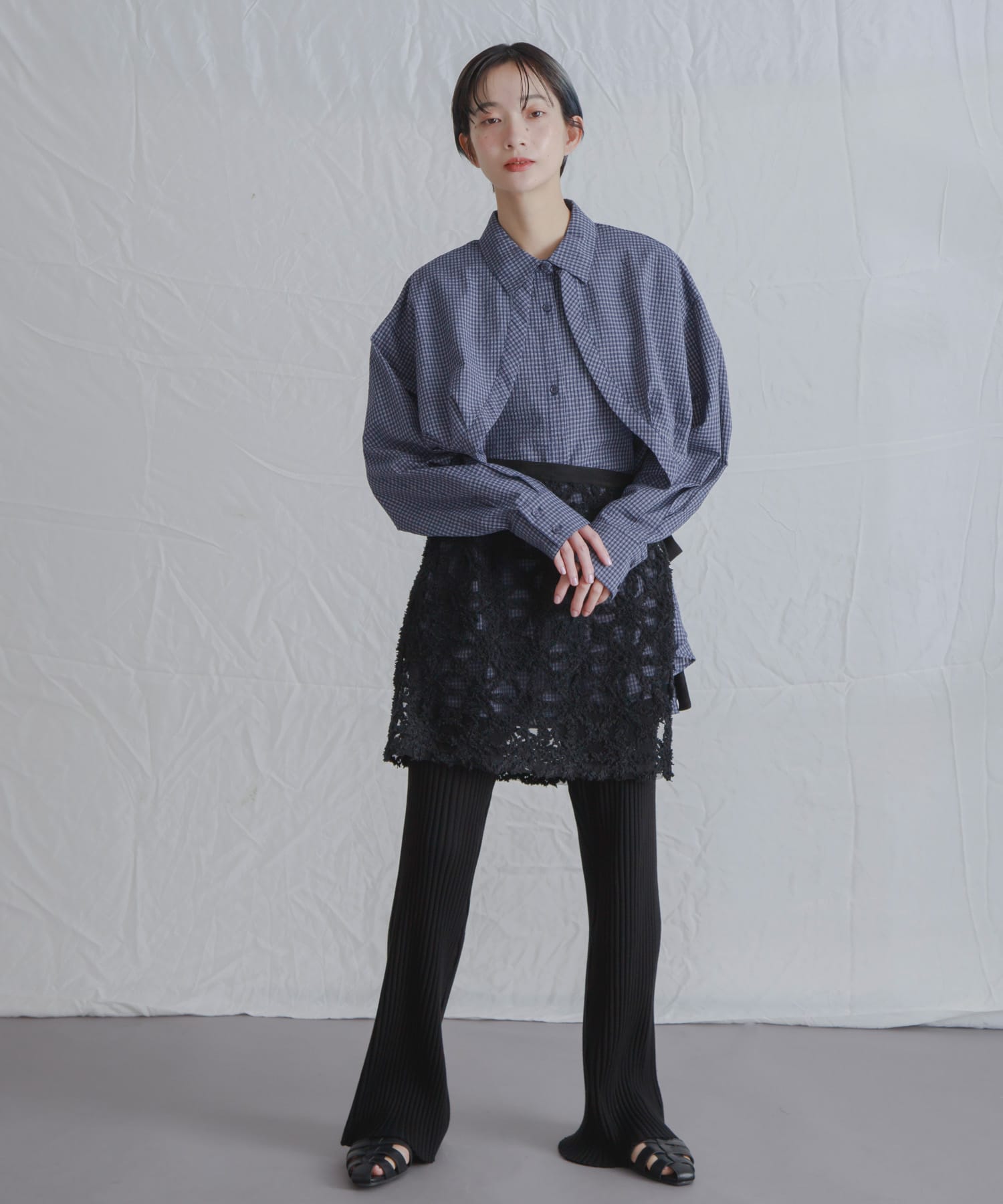 身長：159cm サイズ：one