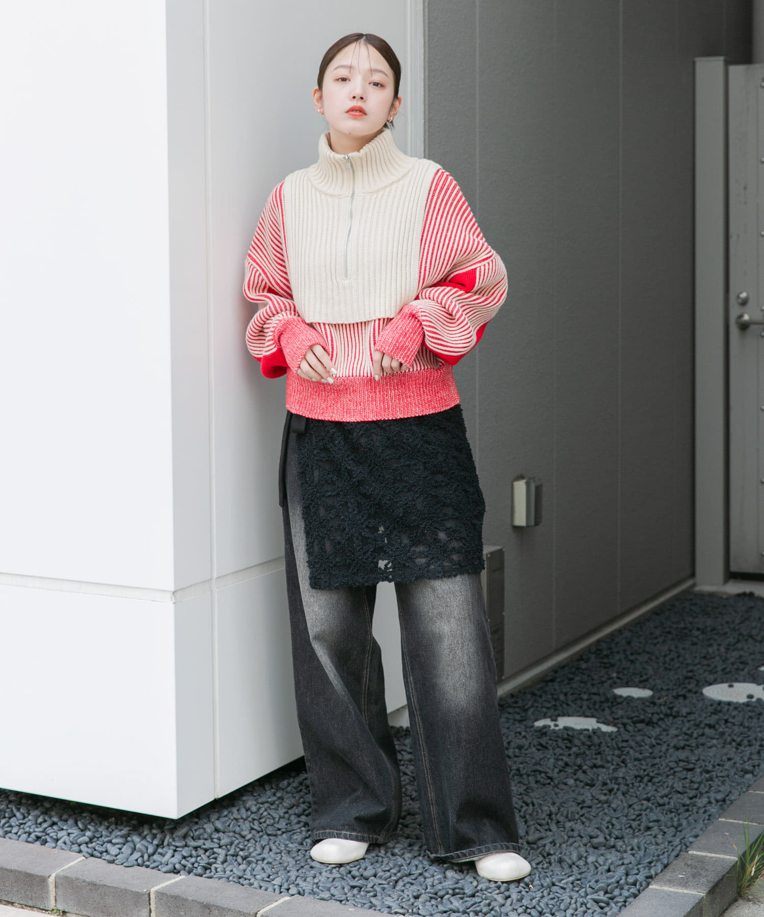 身長：160cm サイズ：one