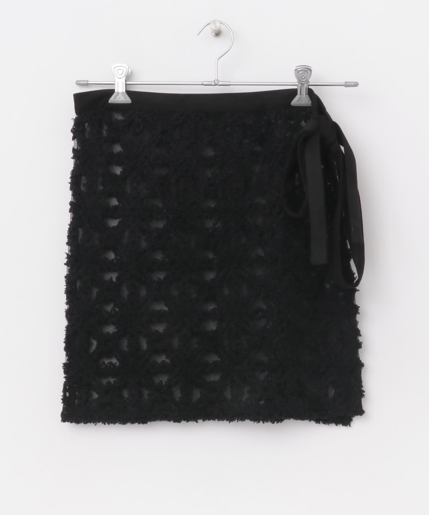 レースラップスカート BLACK one