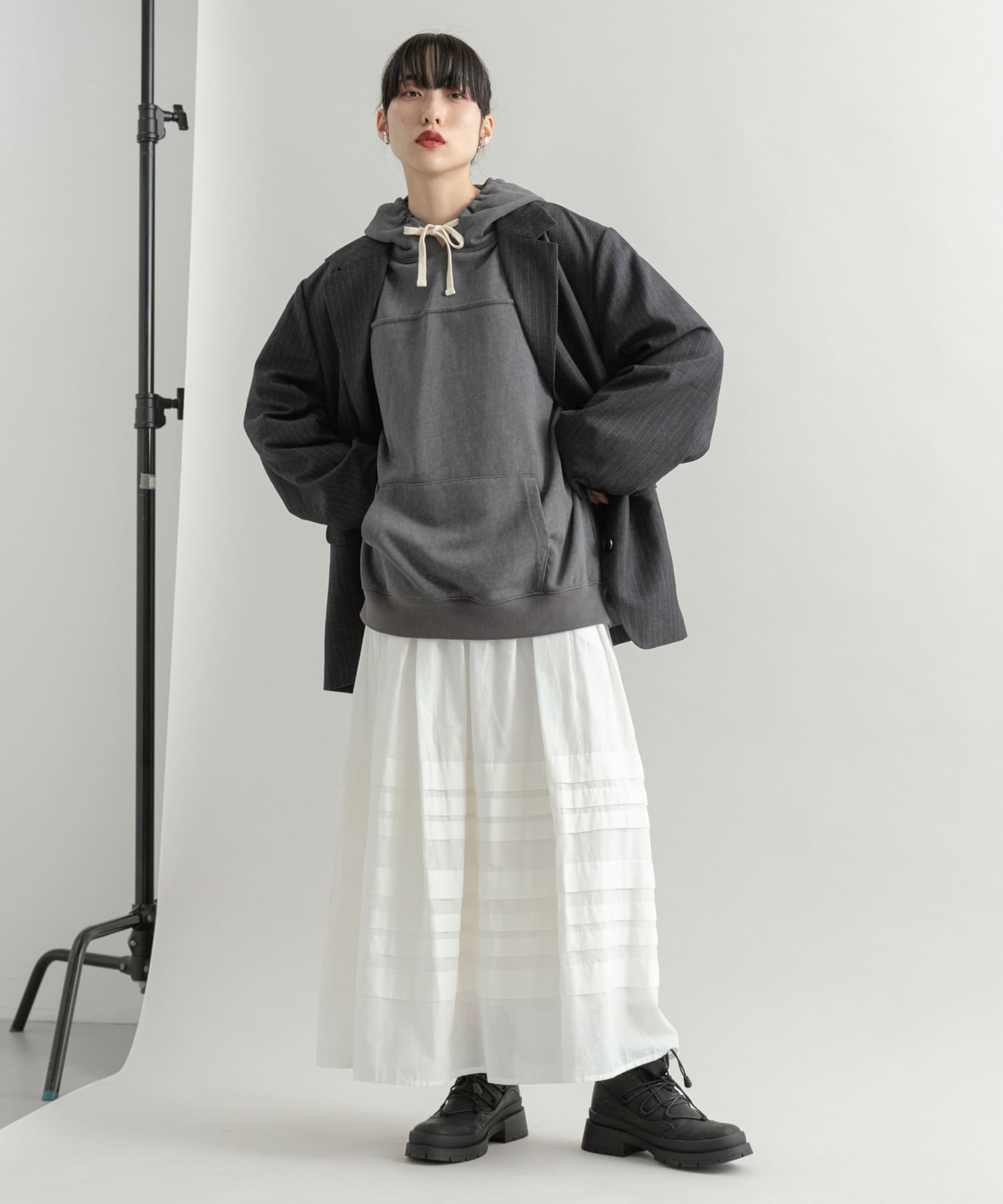 身長：160cm サイズ：one