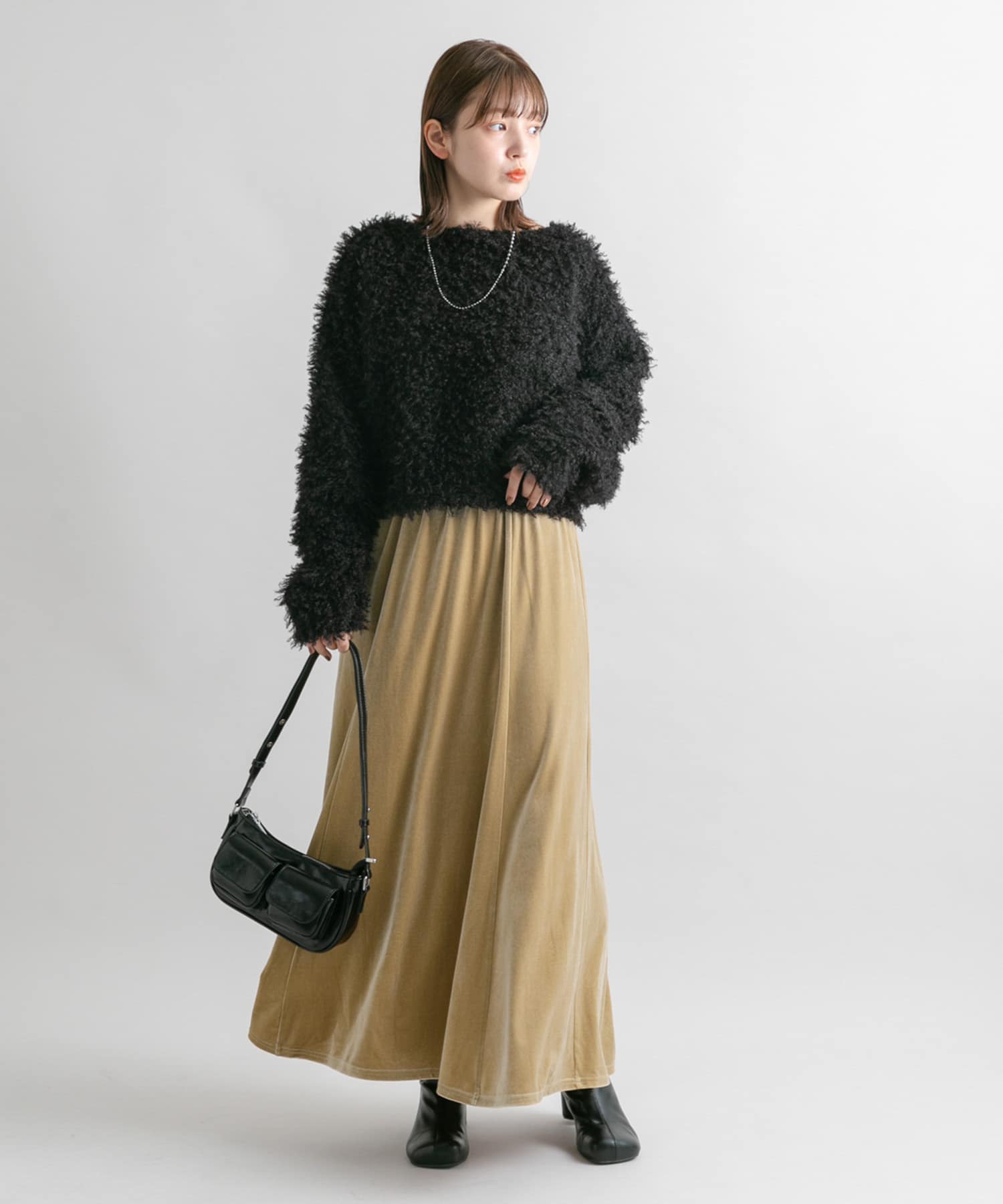 身長：160cm サイズ：one