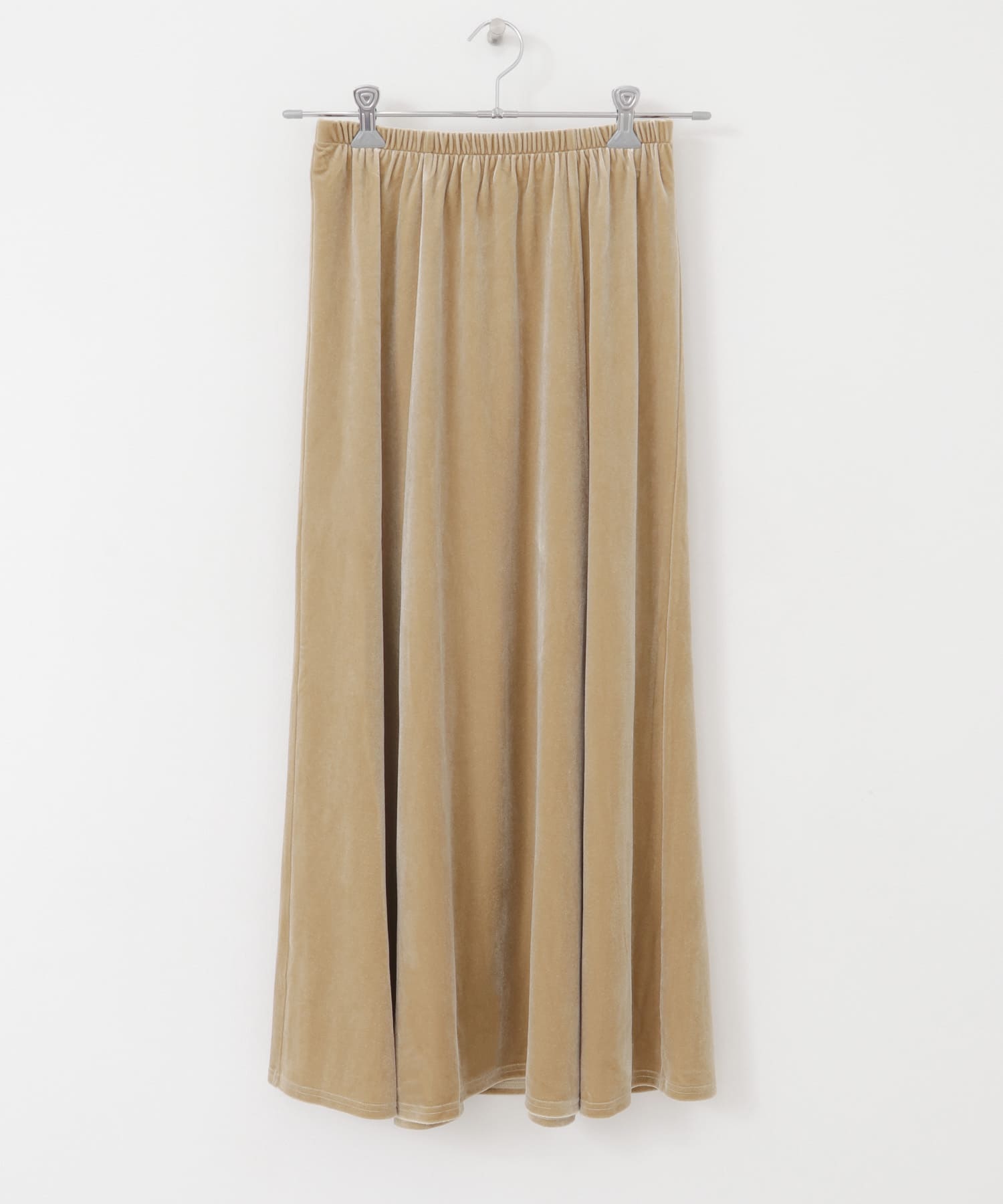 セミフレアベロアスカート BEIGE one