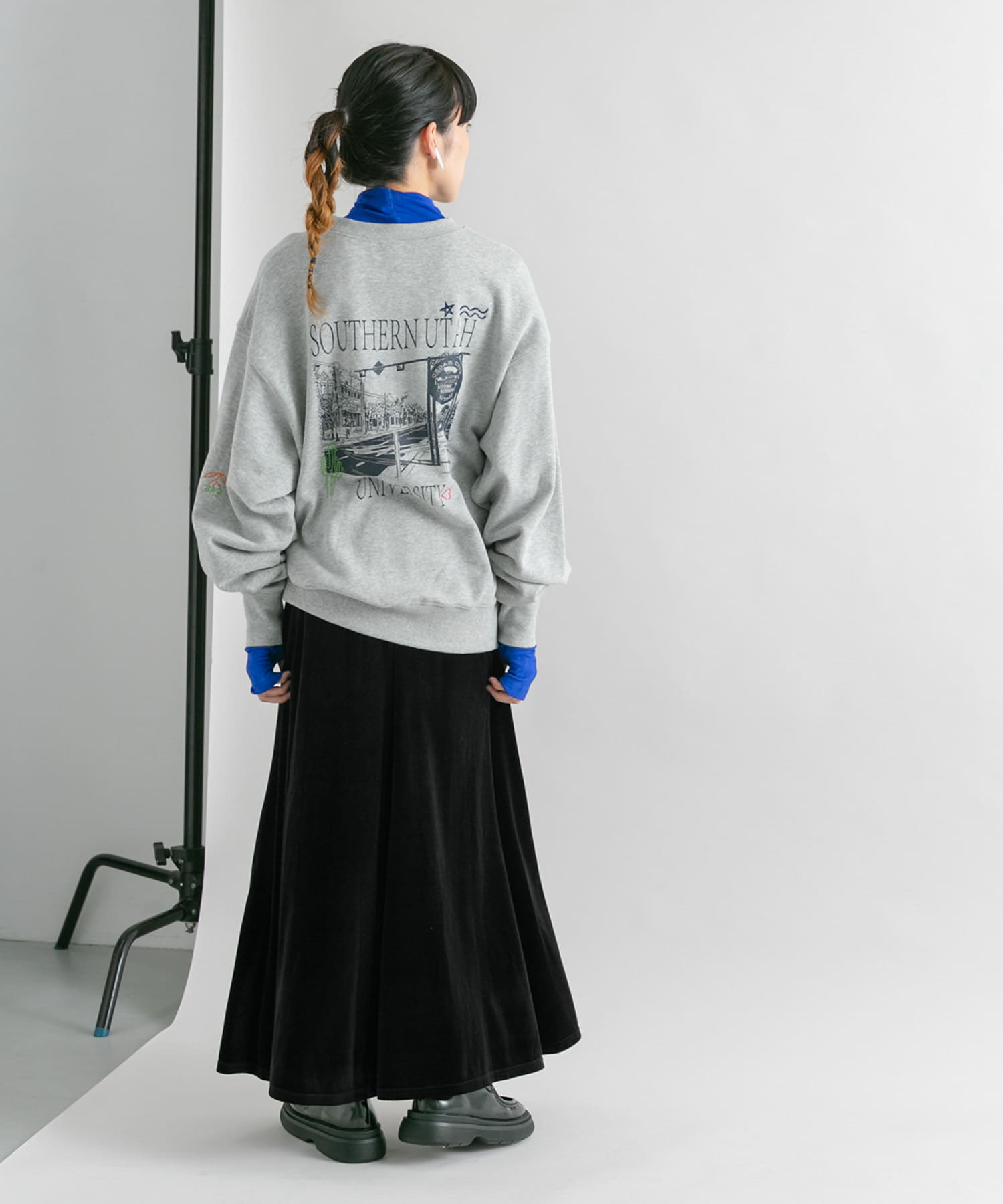 身長：160cm サイズ：one