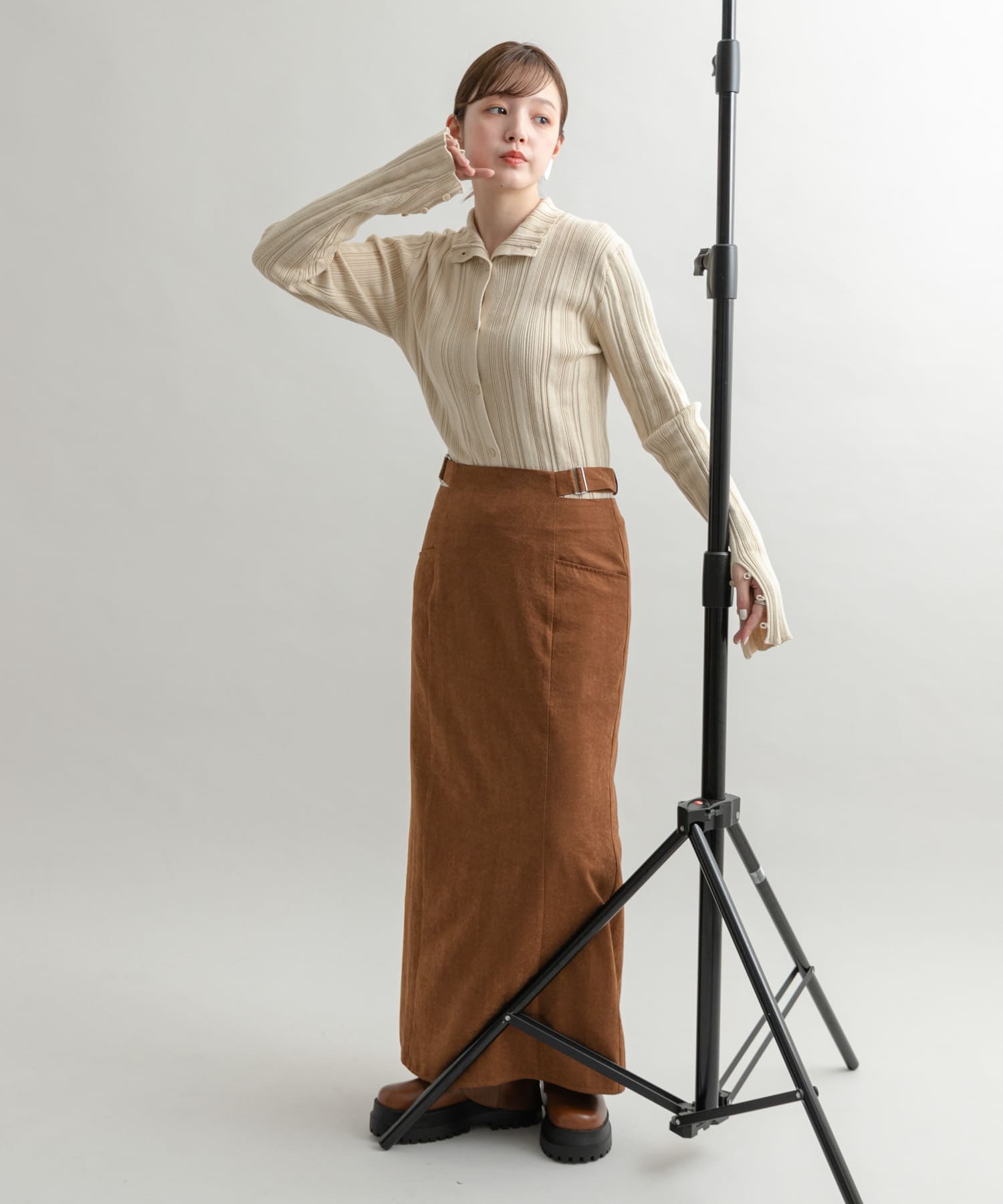 身長：160cm サイズ：one